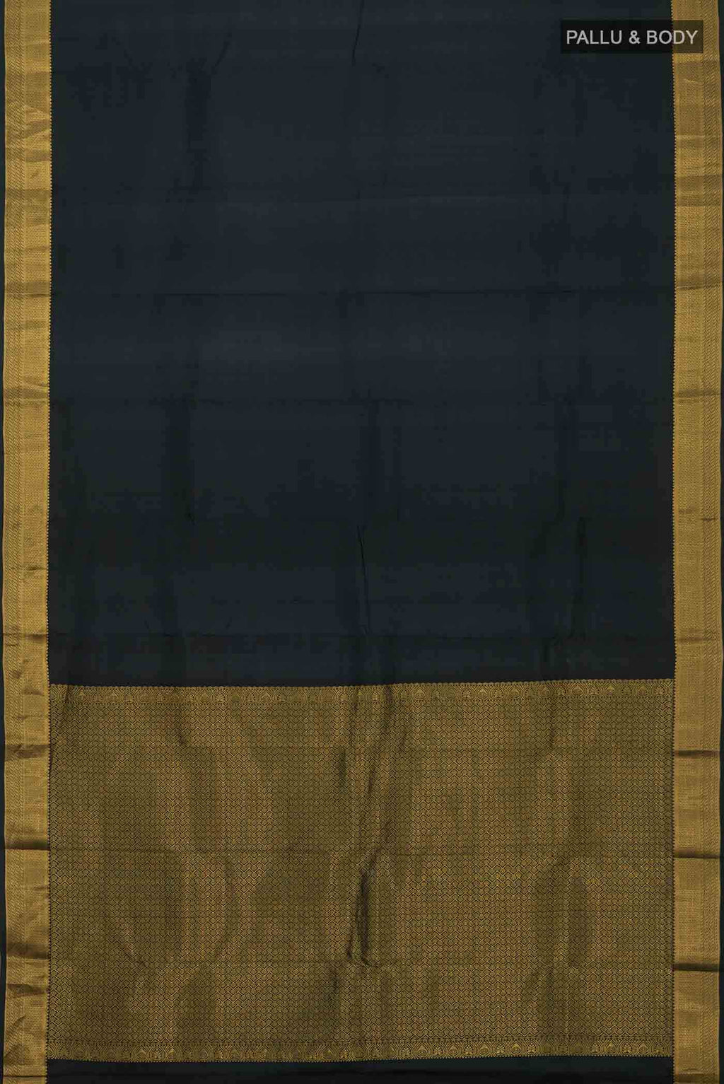 Bottle Green Kanchipuram Silk Saree