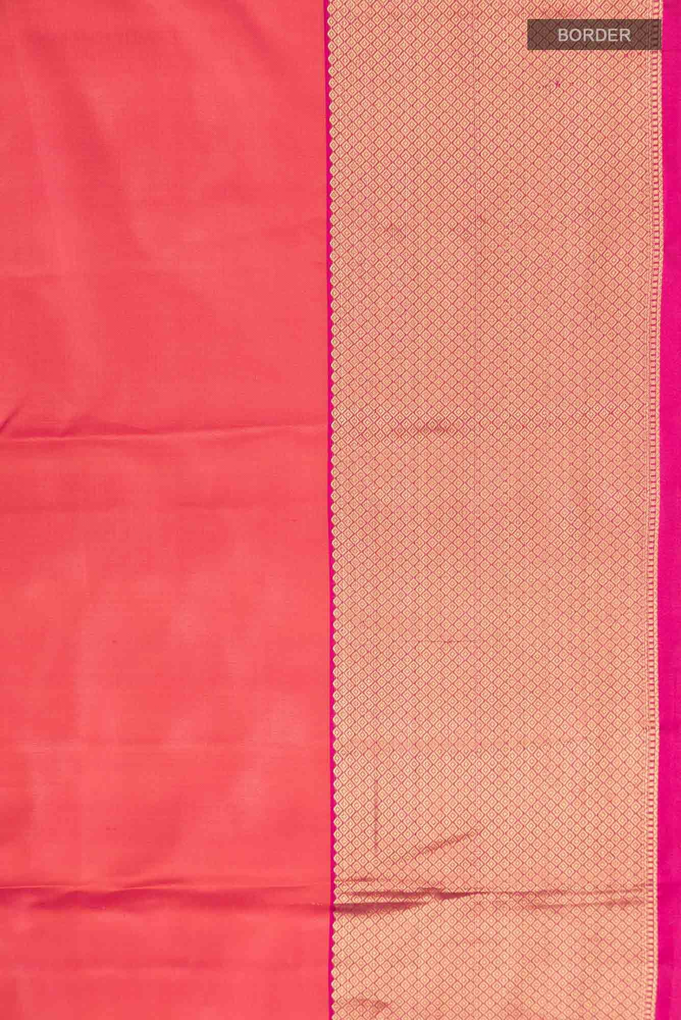Orange Kanchipuram Silk Saree