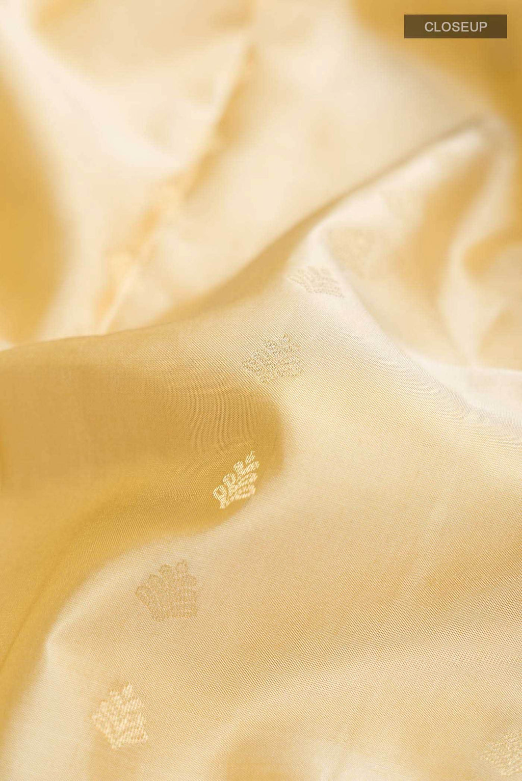 Beige Dual Tone Kanchipuram Silk Saree