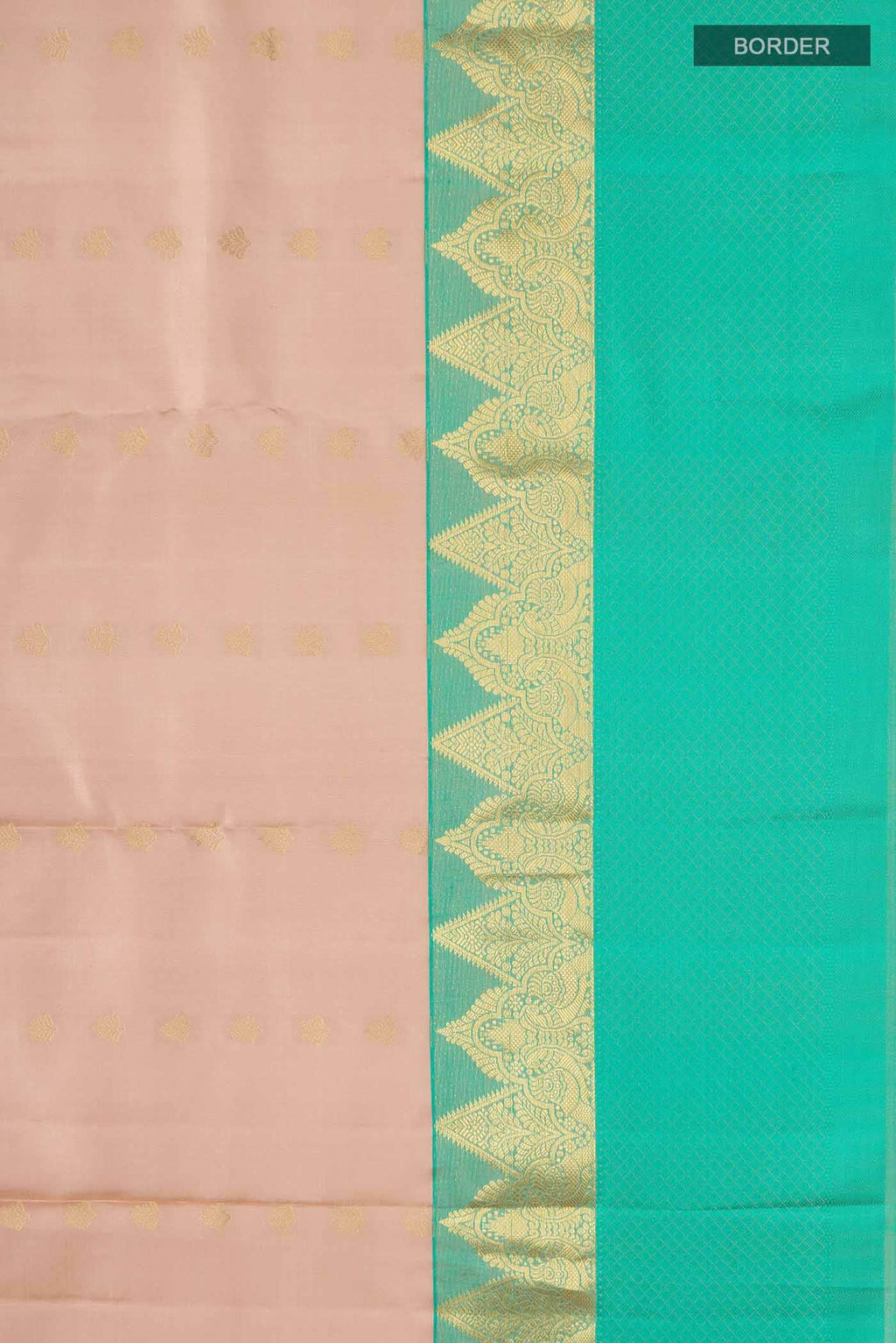 Beige Kanchipuram Silk Saree