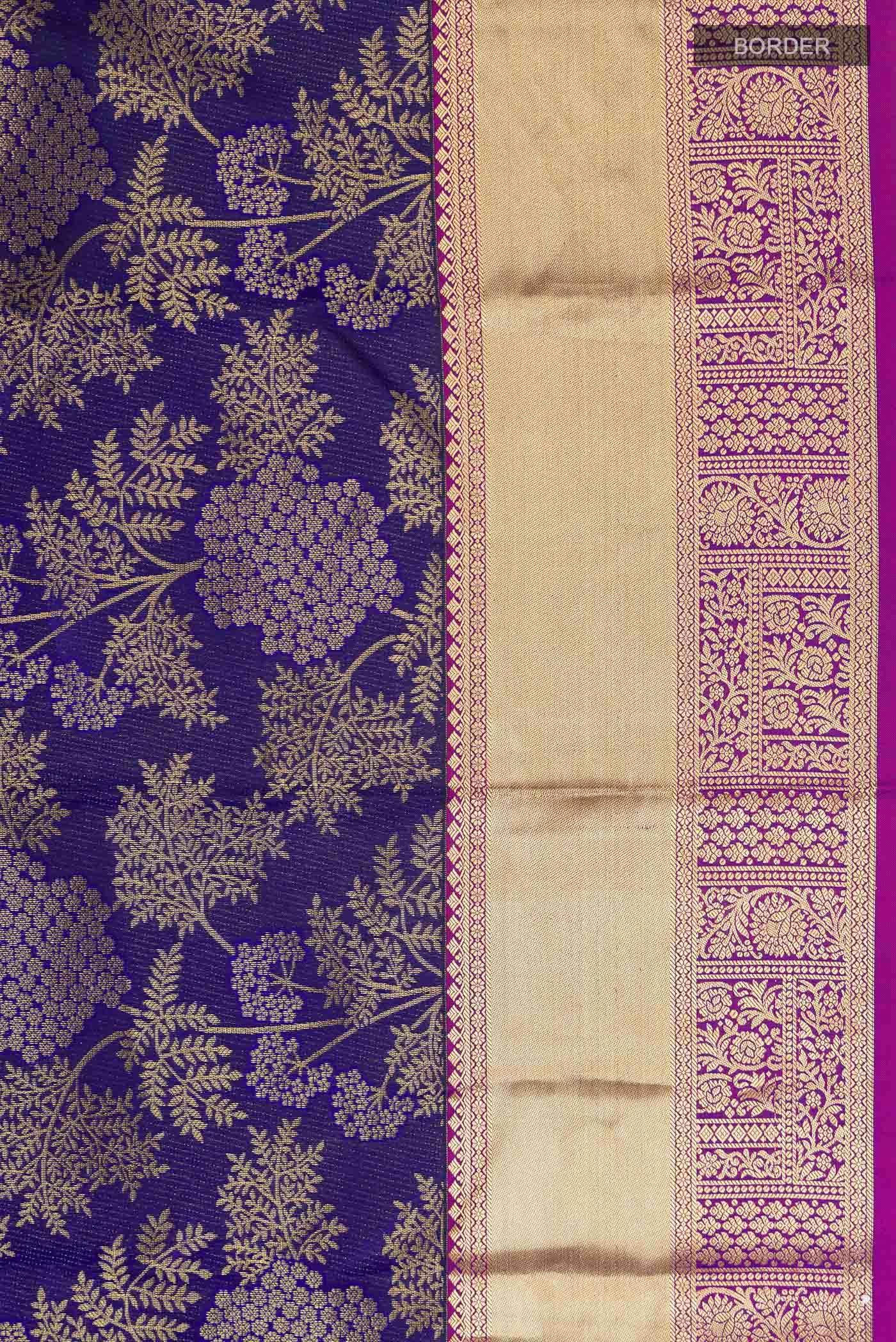 Blue Kanchipuram Silk Saree