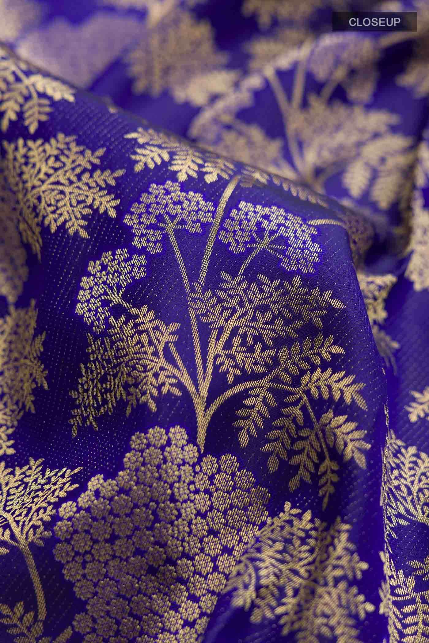 Blue Kanchipuram Silk Saree