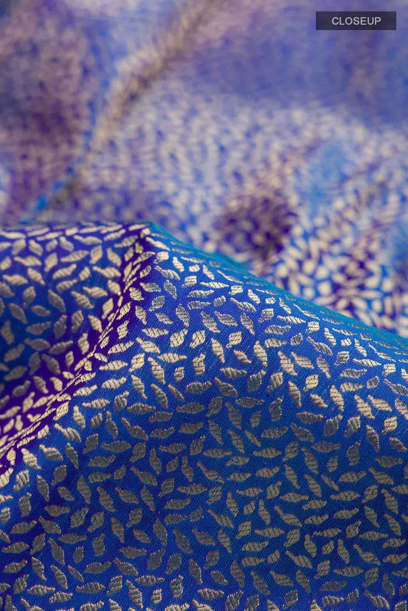 Blue Kanchipuram Silk Saree