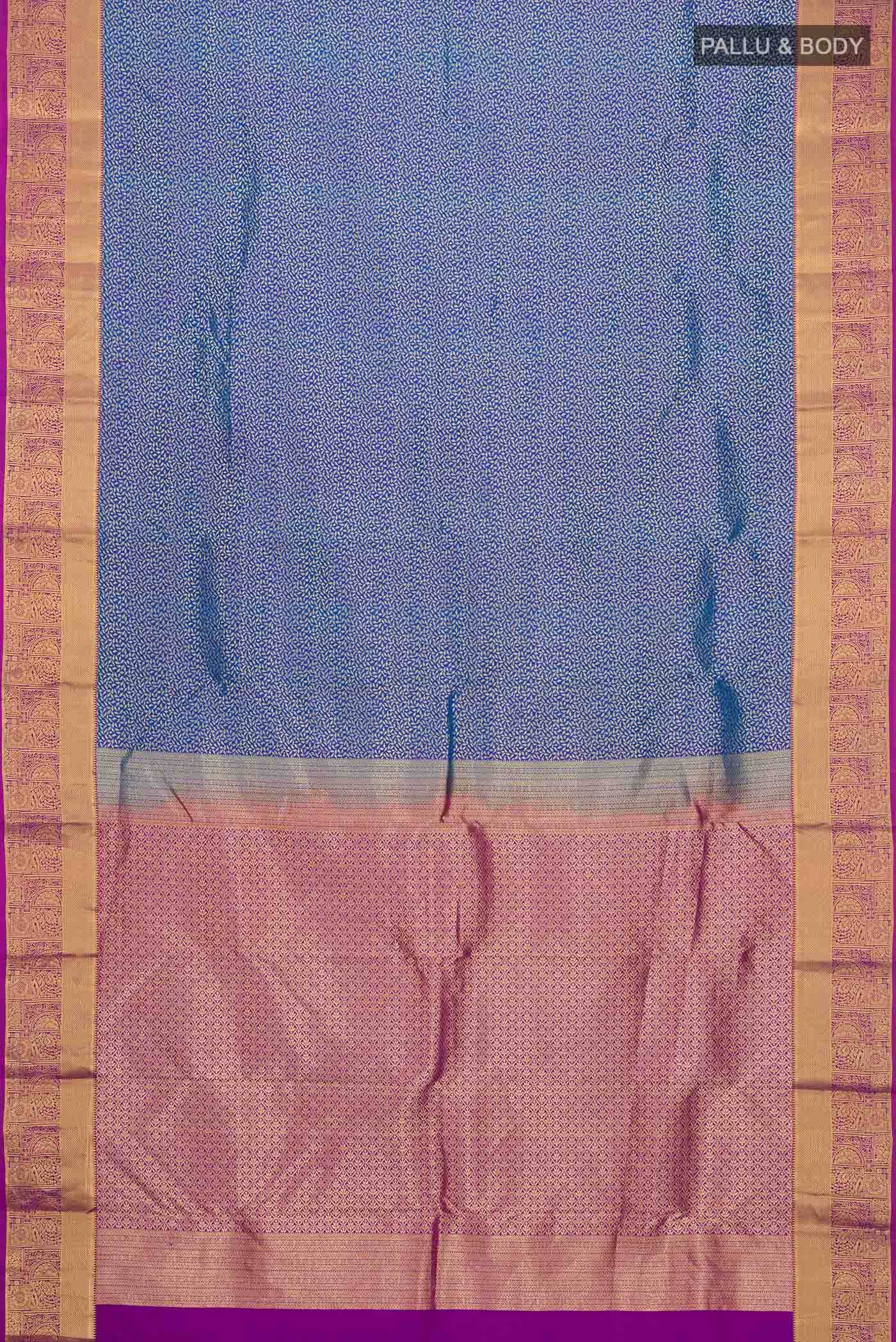 Blue Kanchipuram Silk Saree