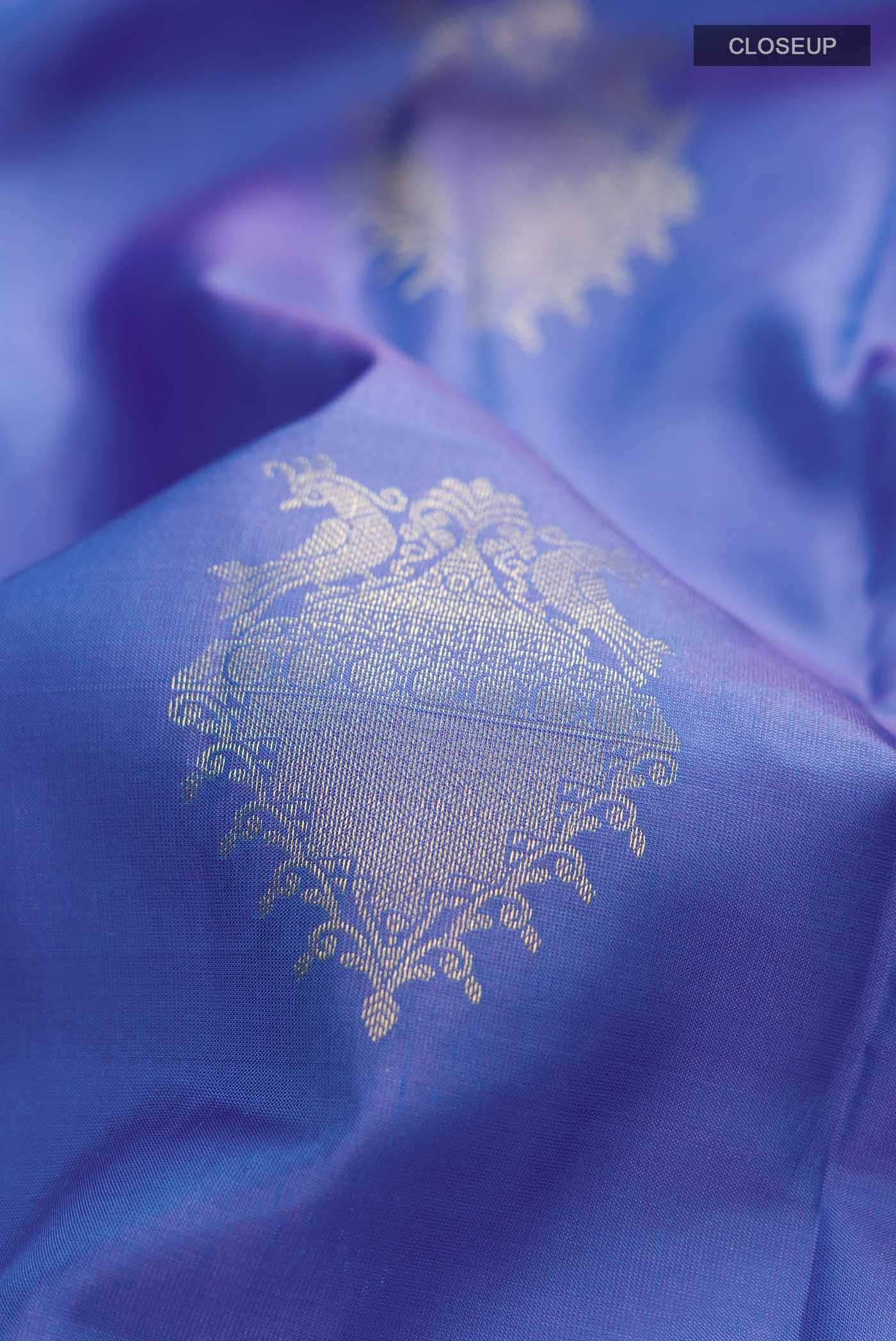 Blue Kanchipuram Silk Saree