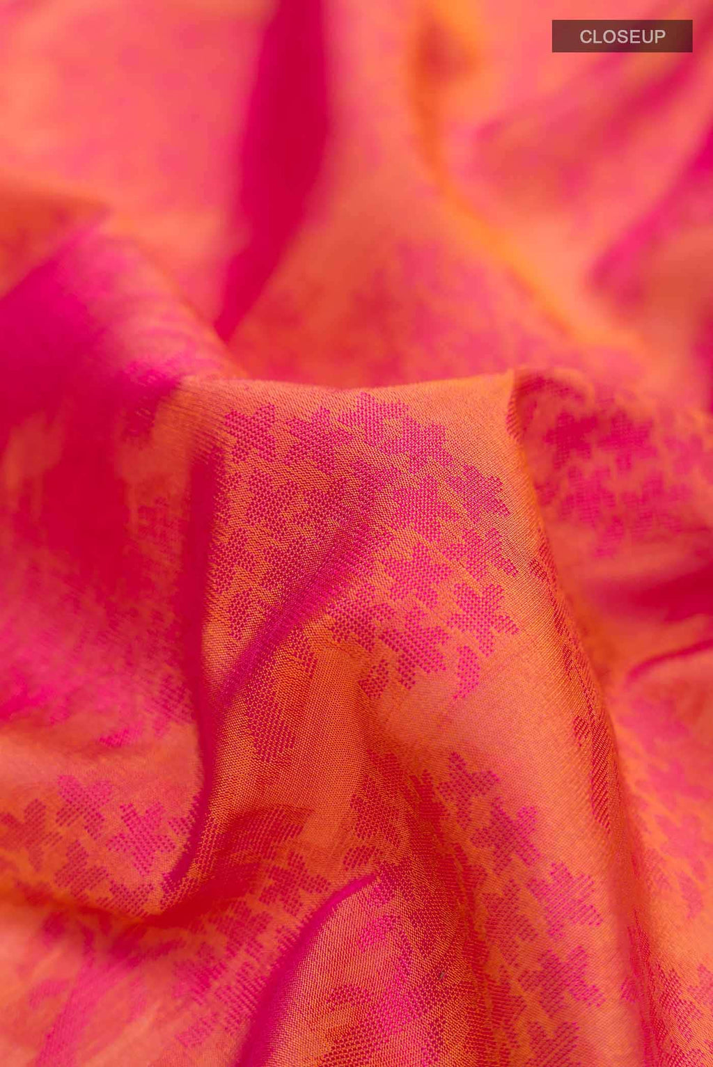 Orange Banarasi Silk Saree