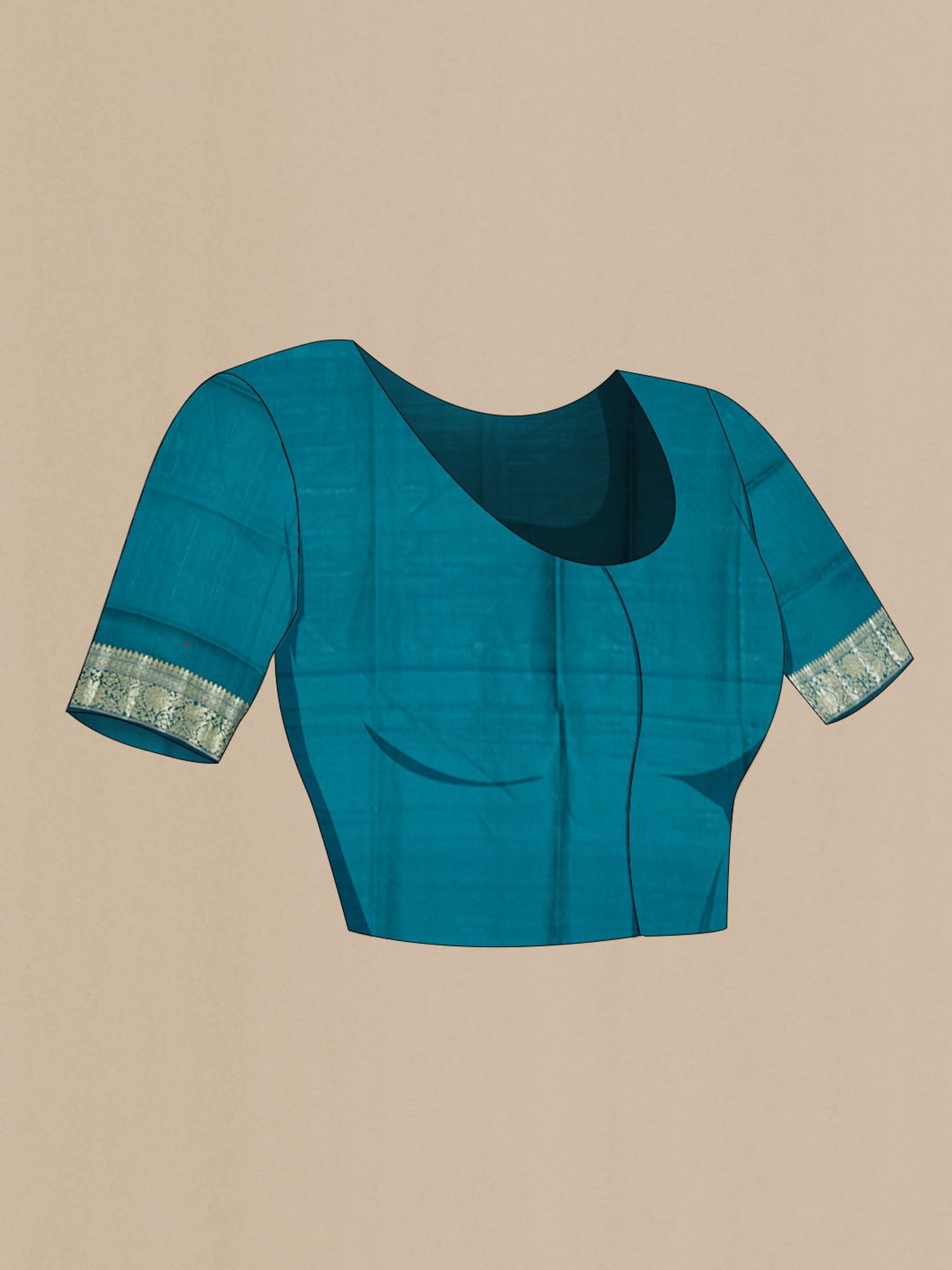 Blue Banarasi Raw Silk Saree