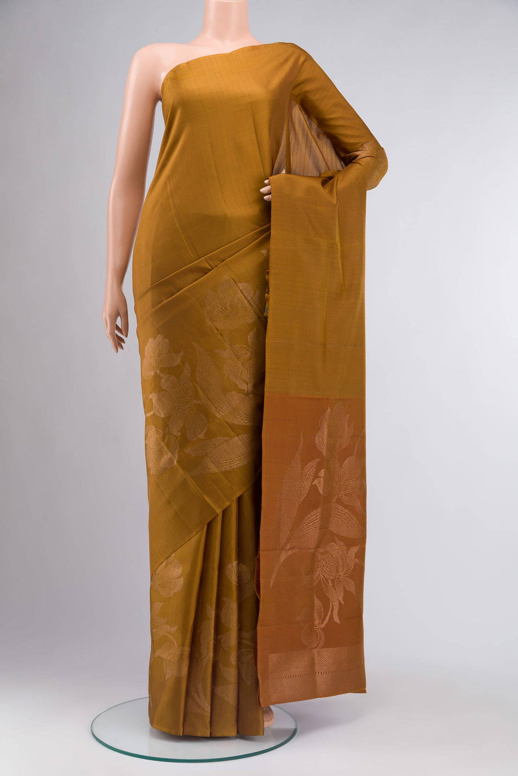 Mustard Soft Silk Saree