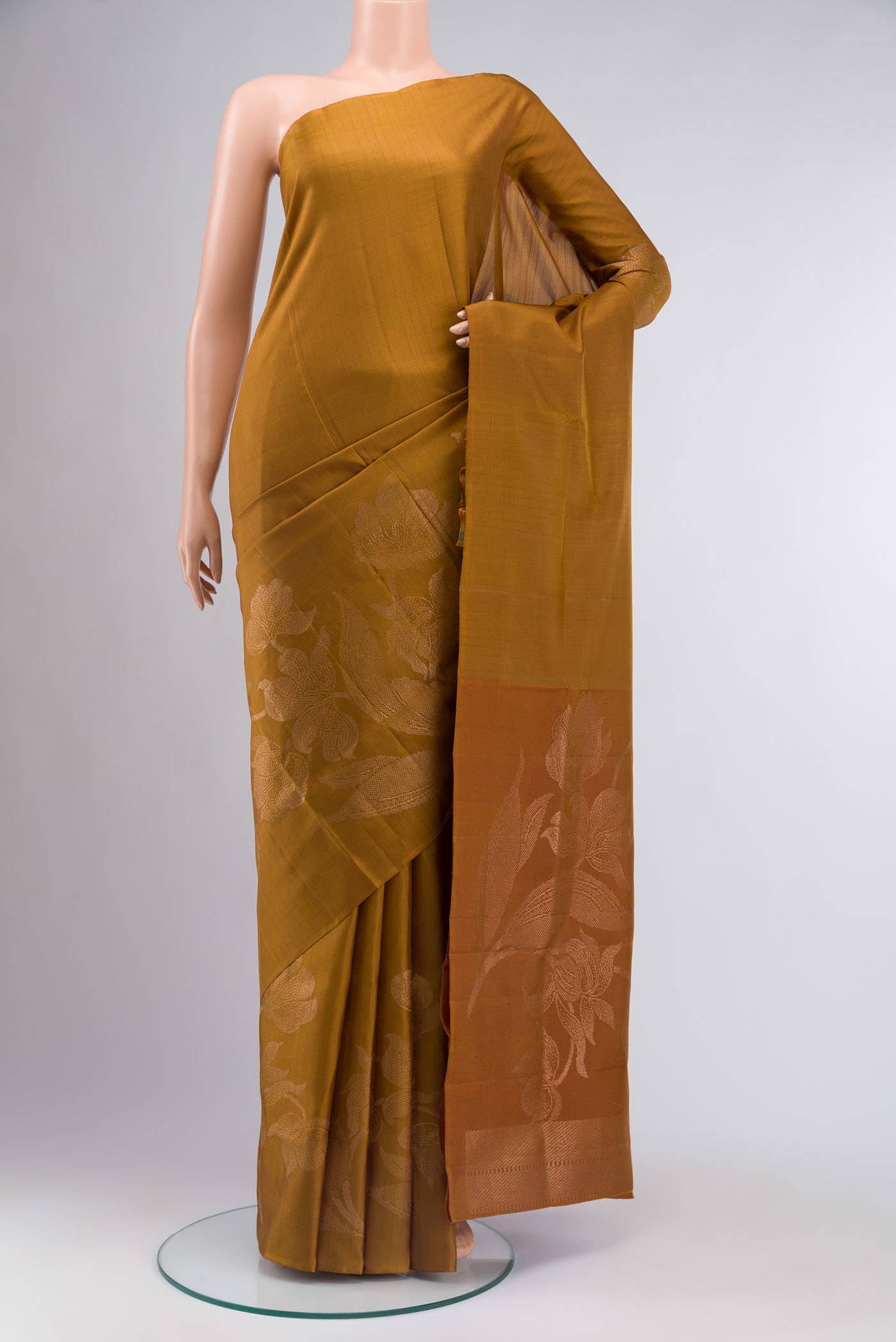Mustard Soft Silk Saree