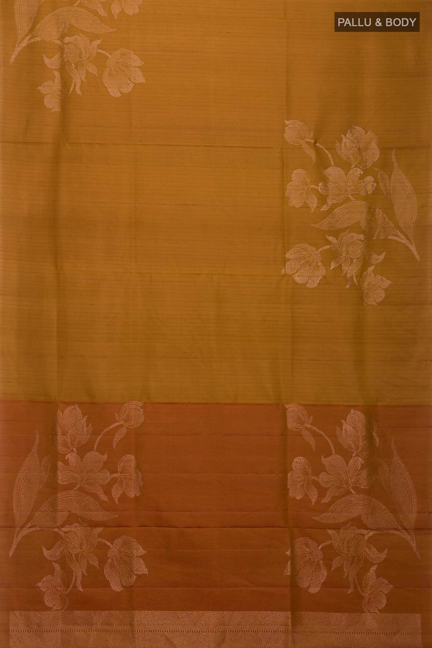 Mustard Soft Silk Saree