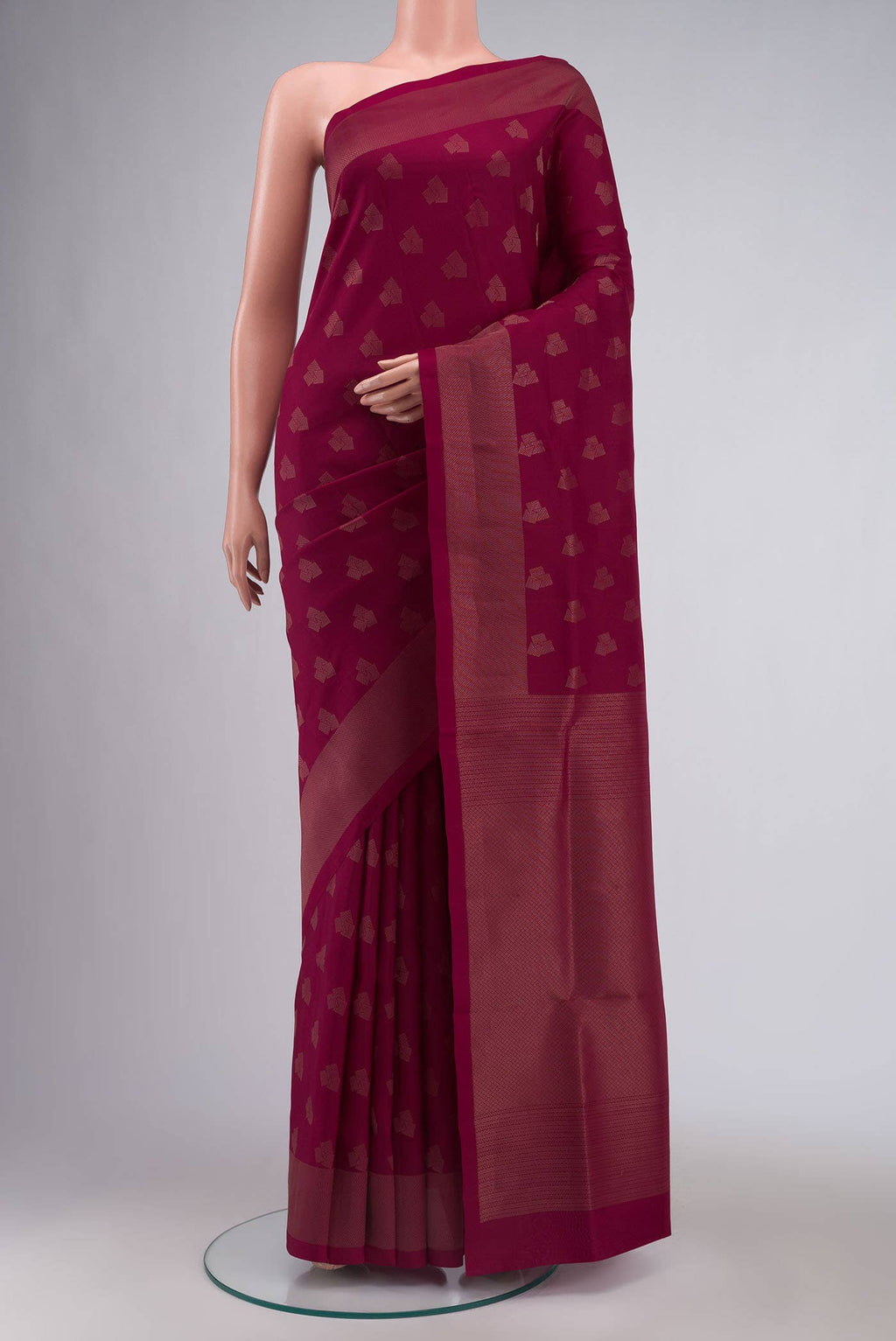Dark Pink Soft Silk Saree