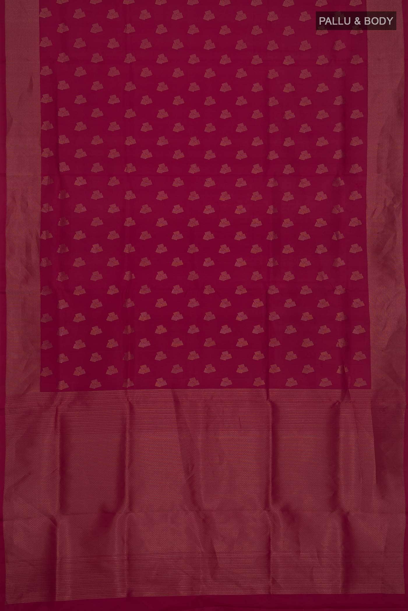 Dark Pink Soft Silk Saree