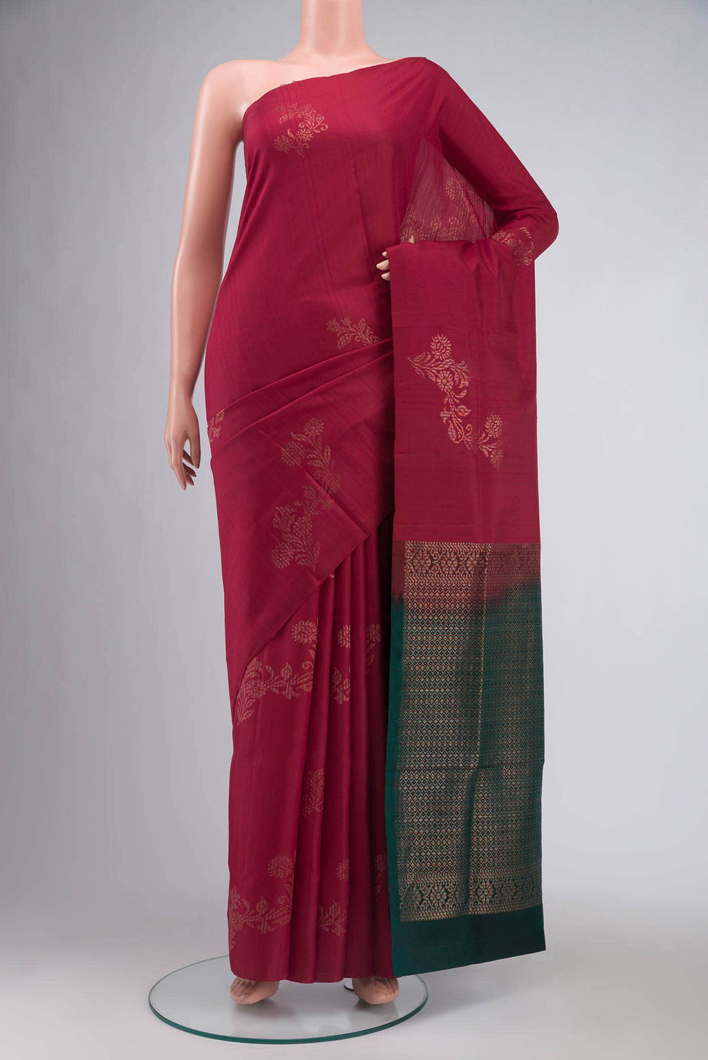 Maroon Soft Silk Saree