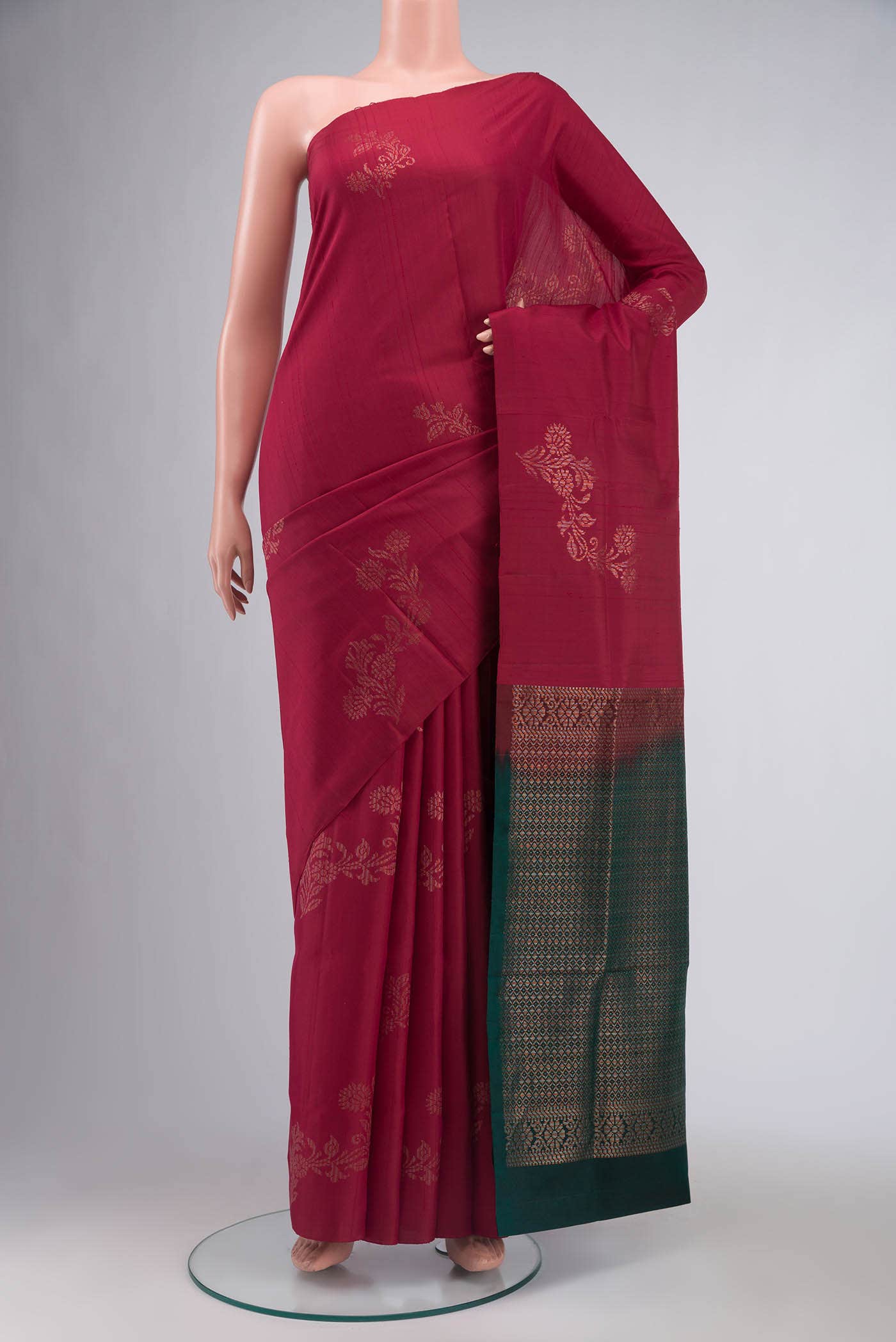 Maroon Soft Silk Saree