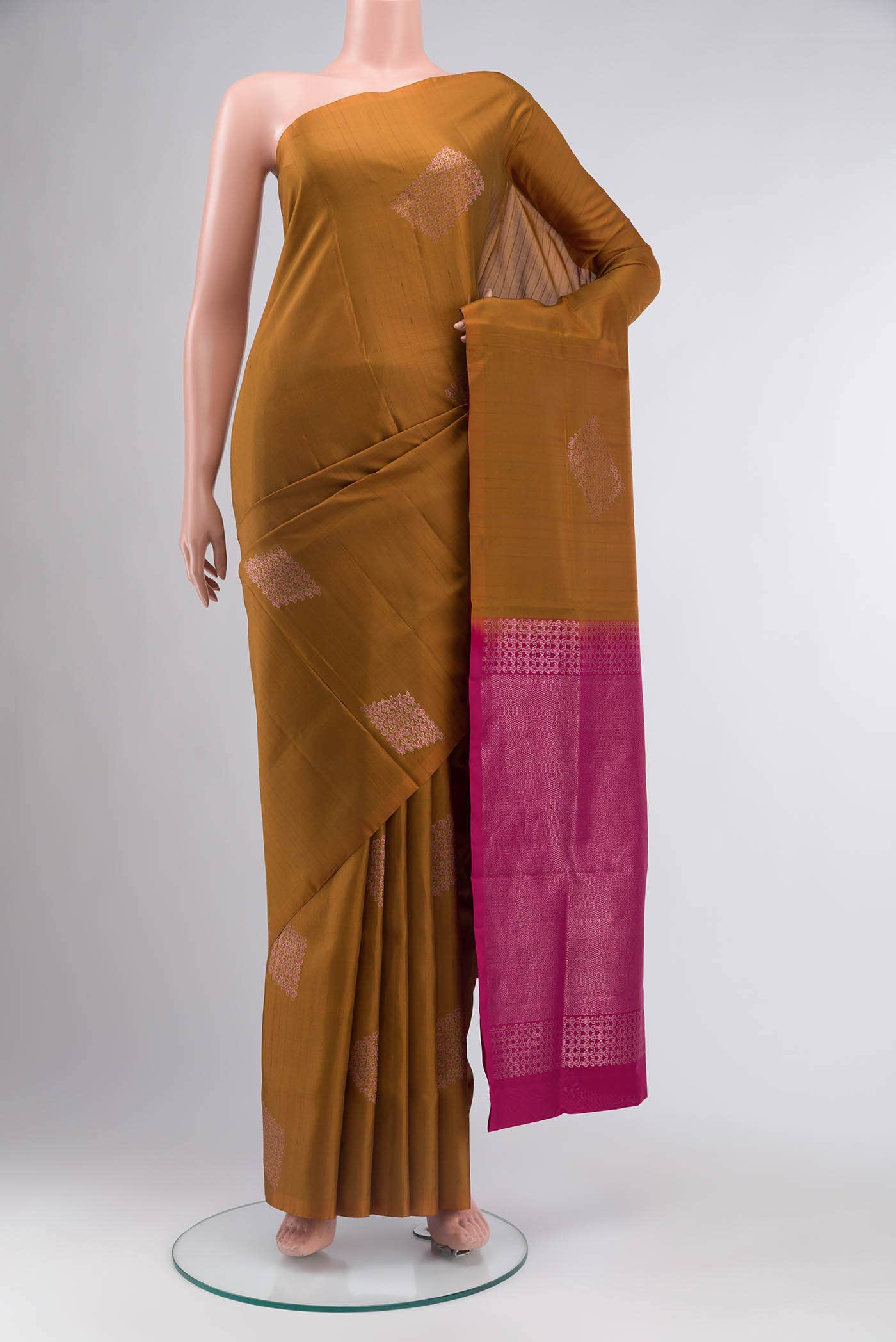 Mustard Soft Silk Saree