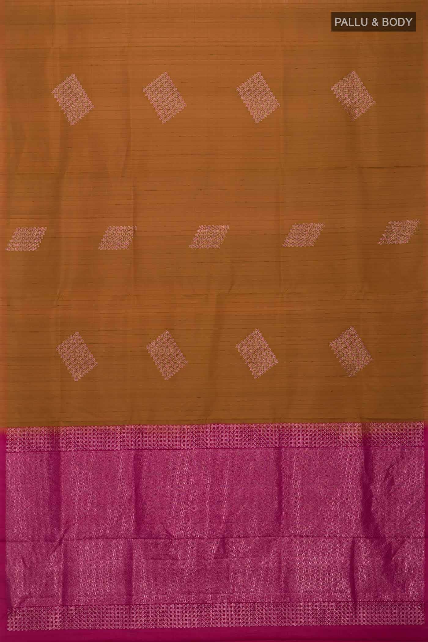 Mustard Soft Silk Saree