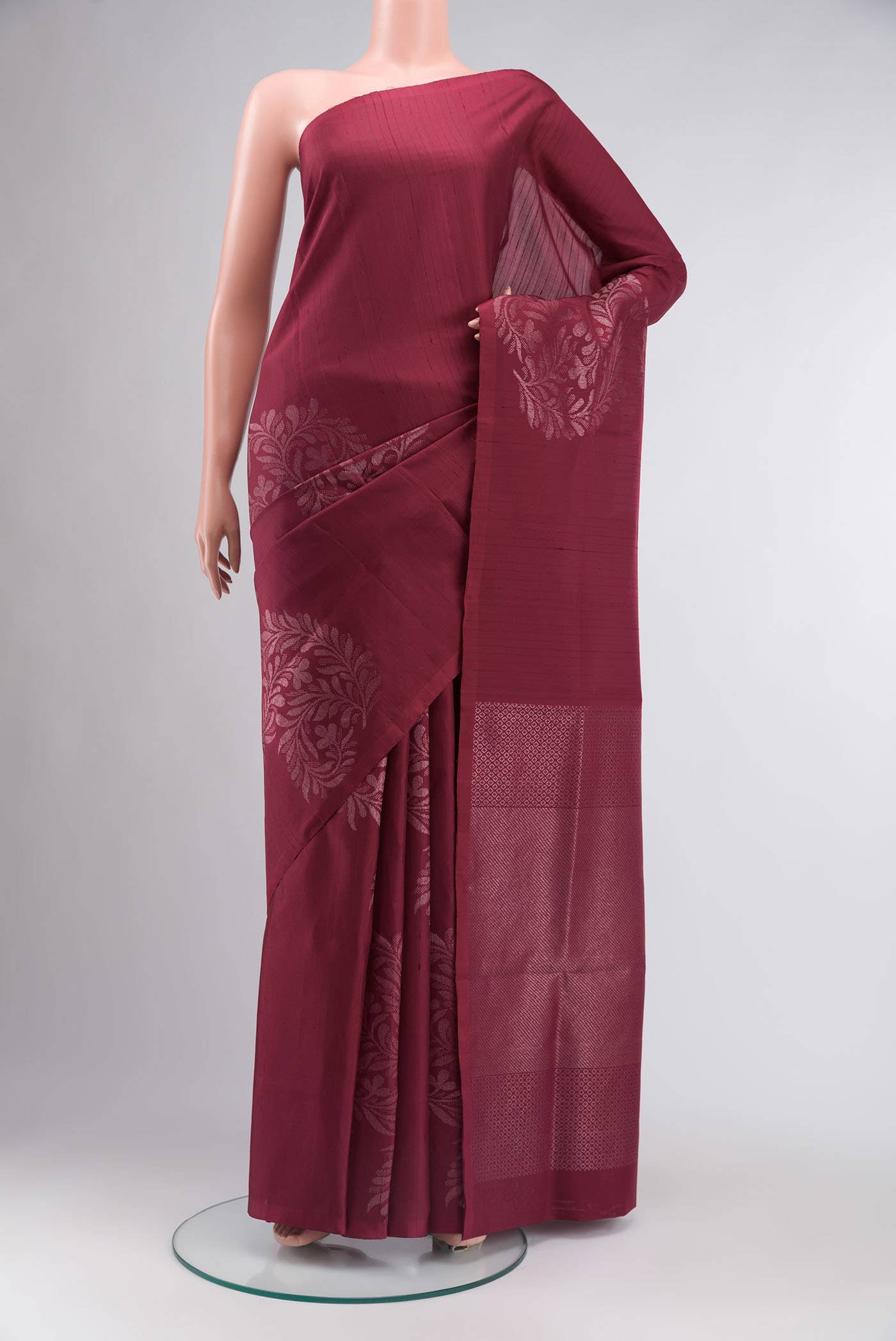 Maroon Soft Silk Saree