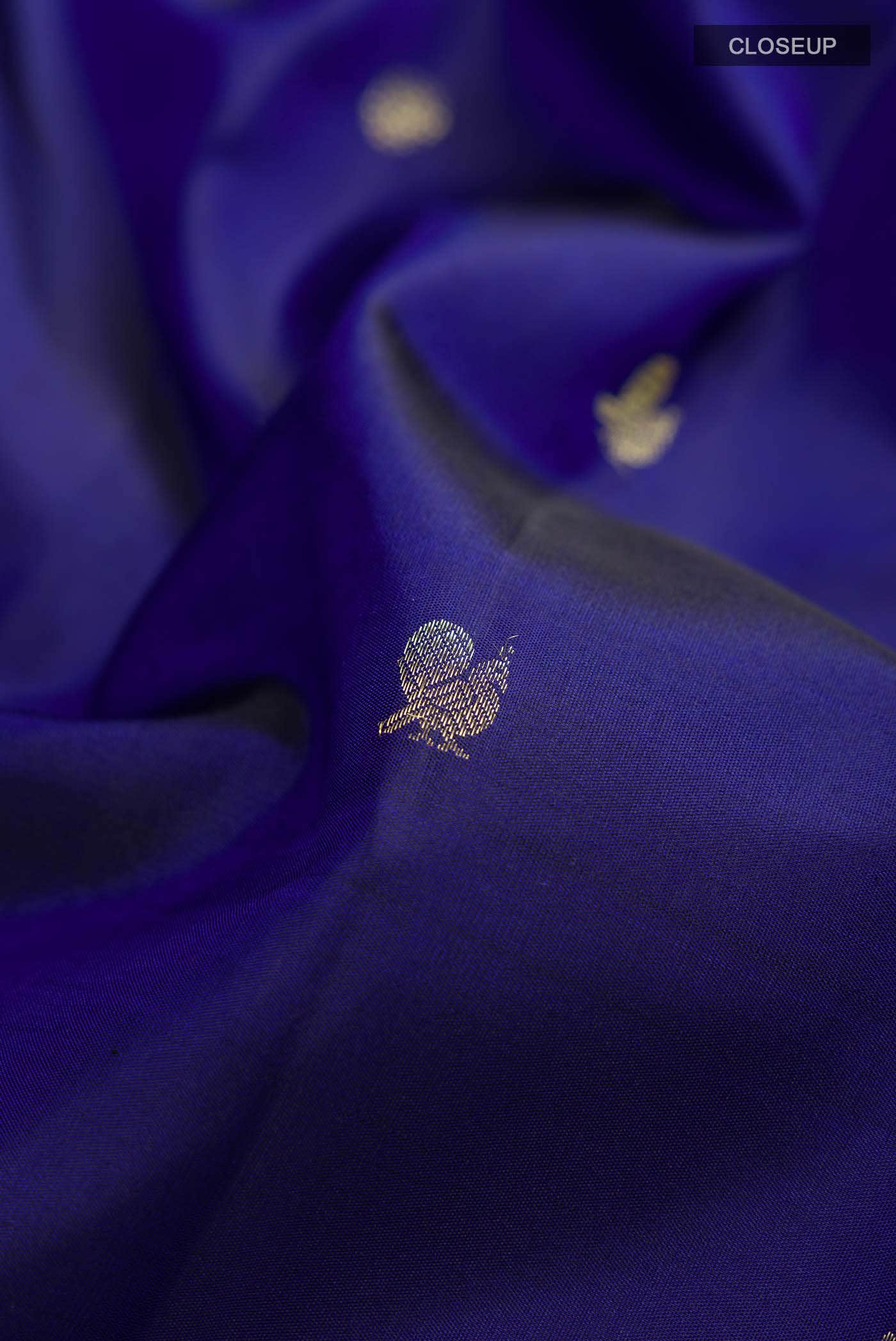 Blue Kanchipuram Silk Saree