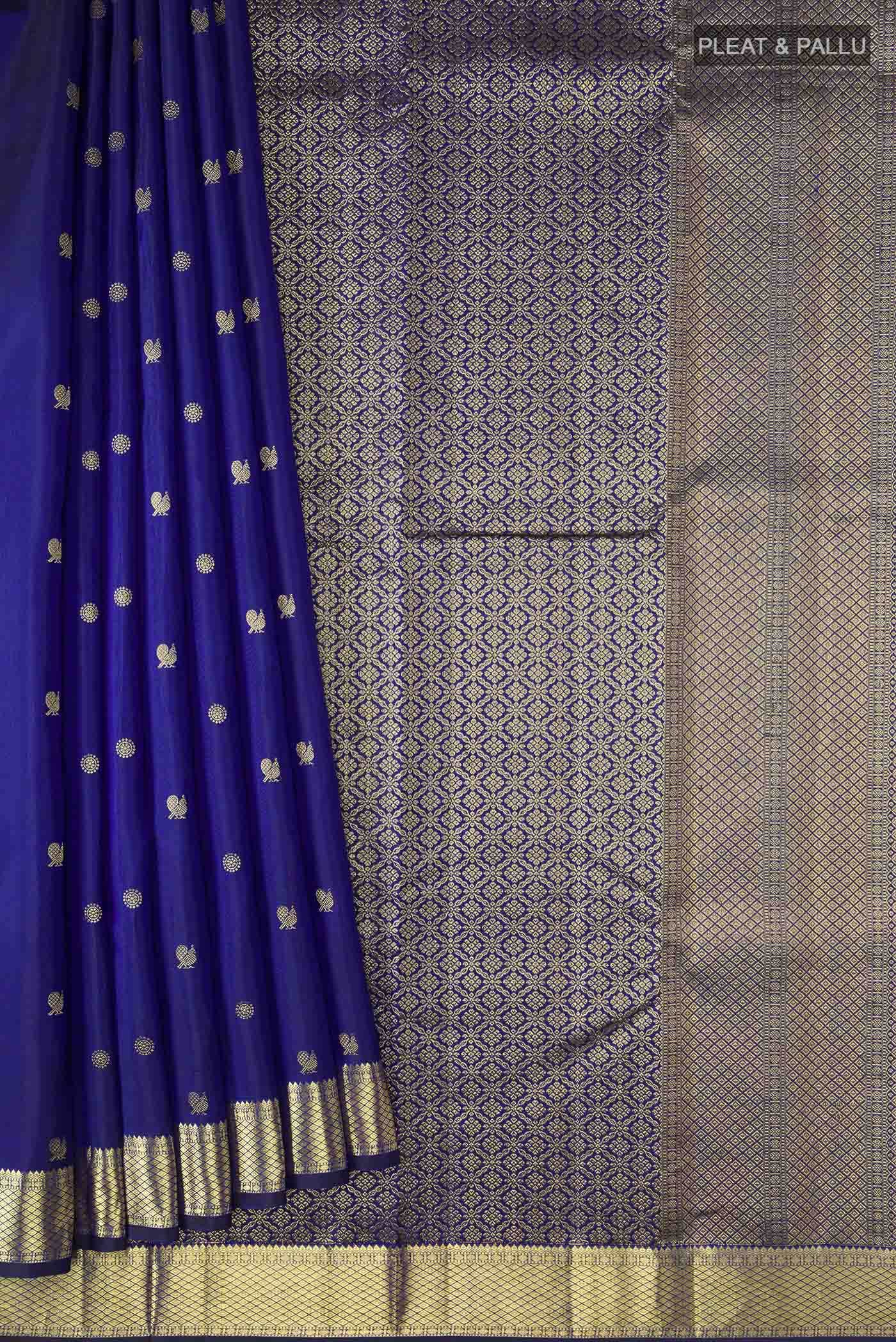 Blue Kanchipuram Silk Saree