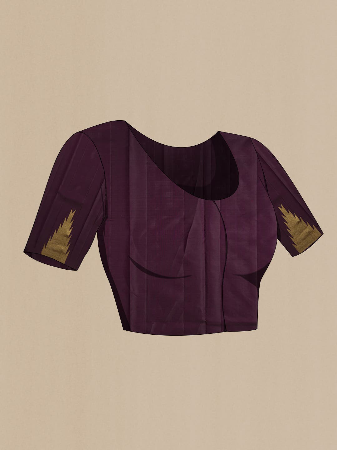 Brown Kanchipuram Silk Saree