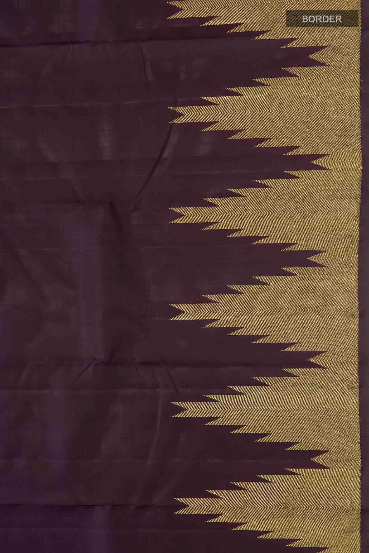 Brown Kanchipuram Silk Saree