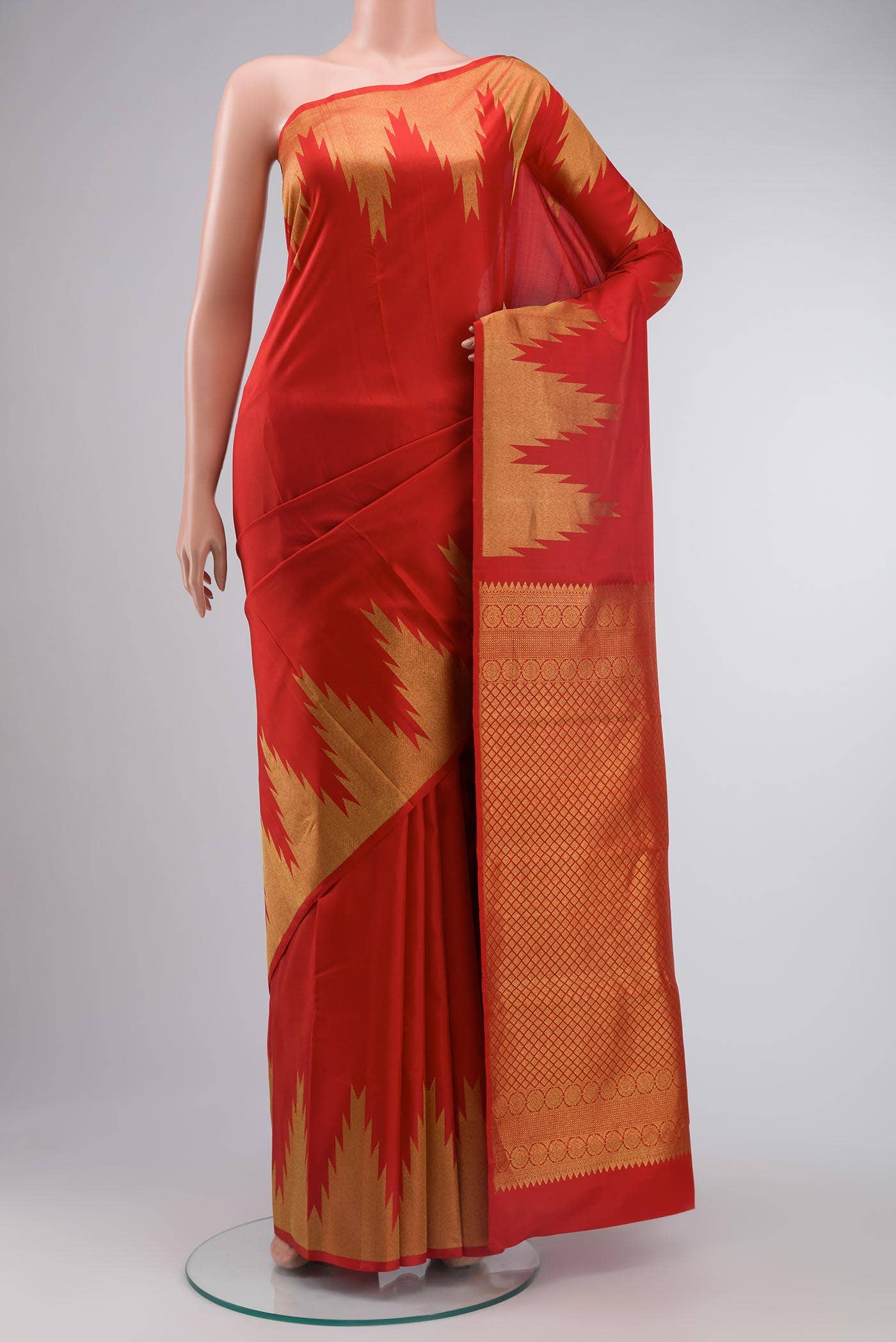Red Kanchipuram Silk Saree