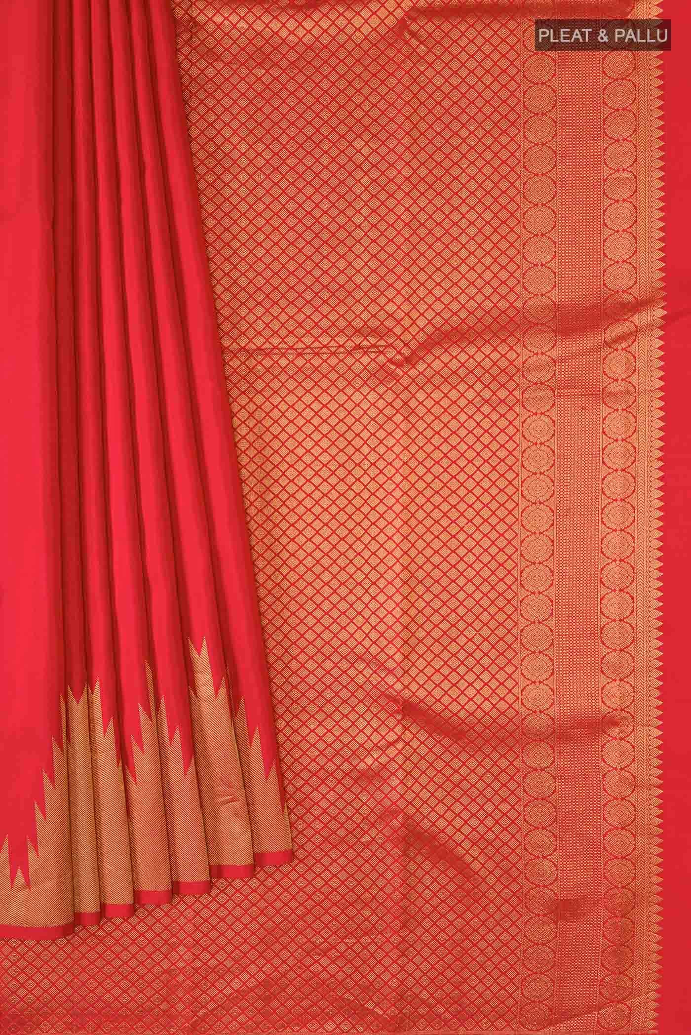 Red Kanchipuram Silk Saree