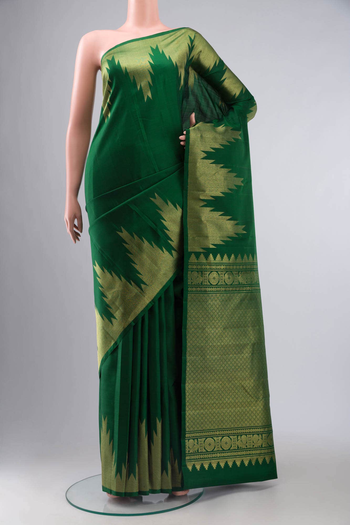 Green Kanchipuram Silk Saree