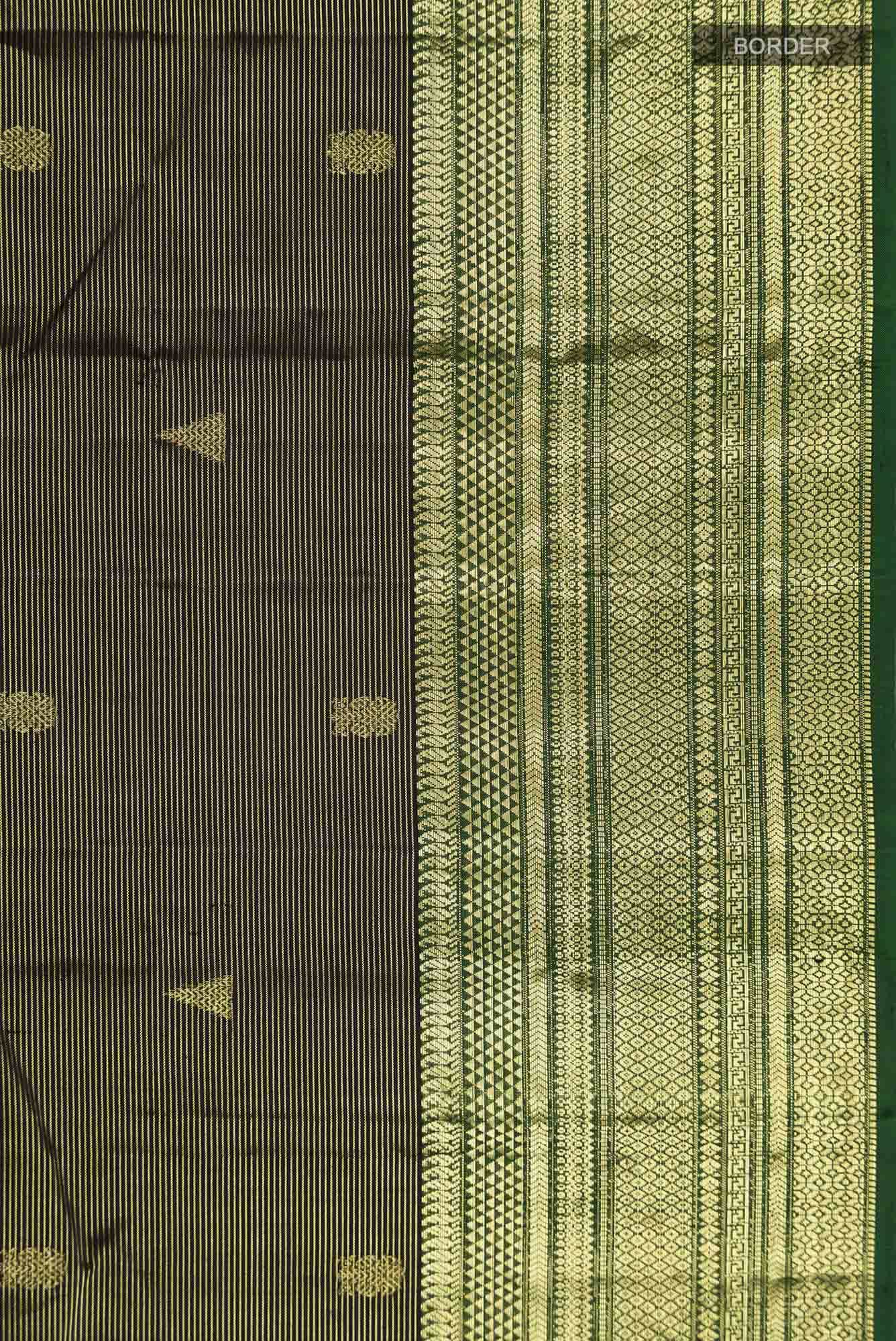 Black Kanchipuram Silk Saree