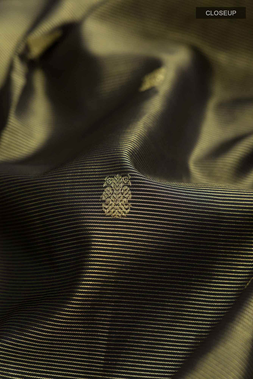 Black Kanchipuram Silk Saree