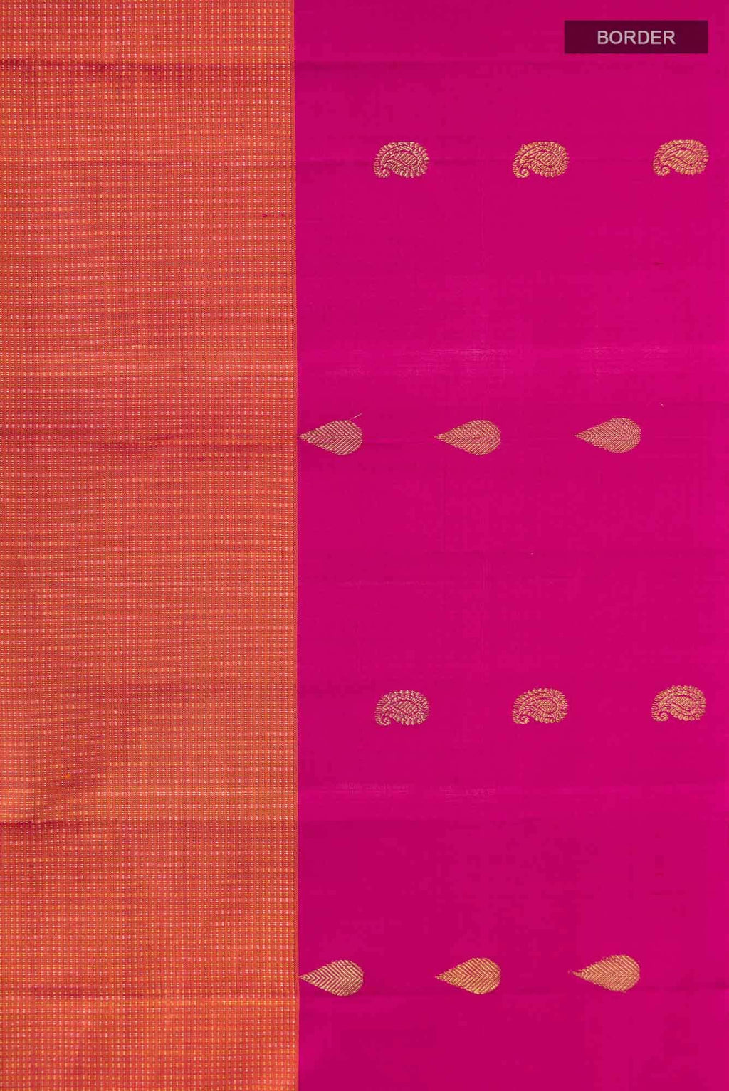 Orange Kanchipuram Silk Saree