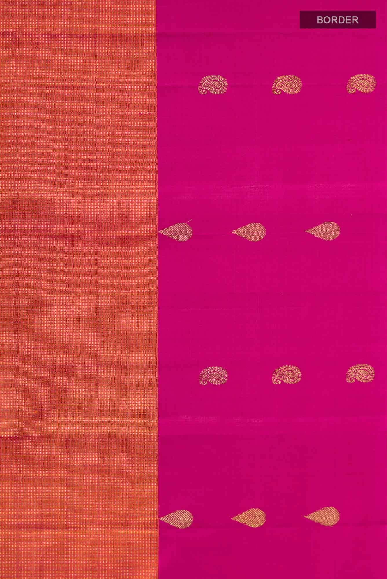 Orange Kanchipuram Silk Saree