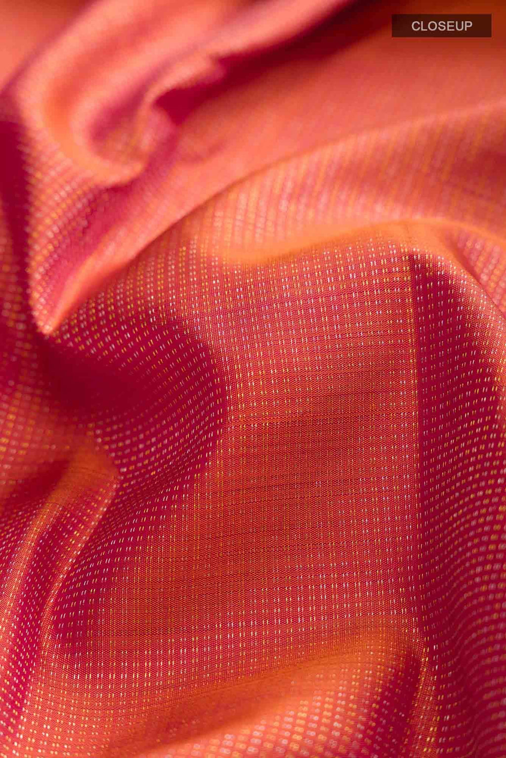 Orange Kanchipuram Silk Saree