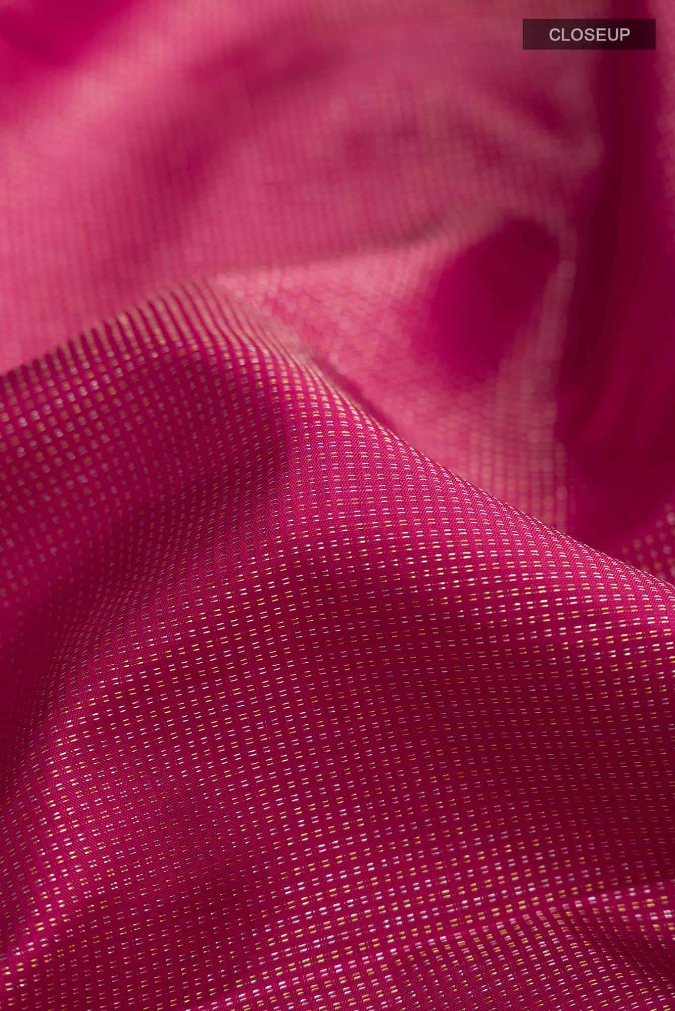 Dark Pink Kanchipuram Silk Saree