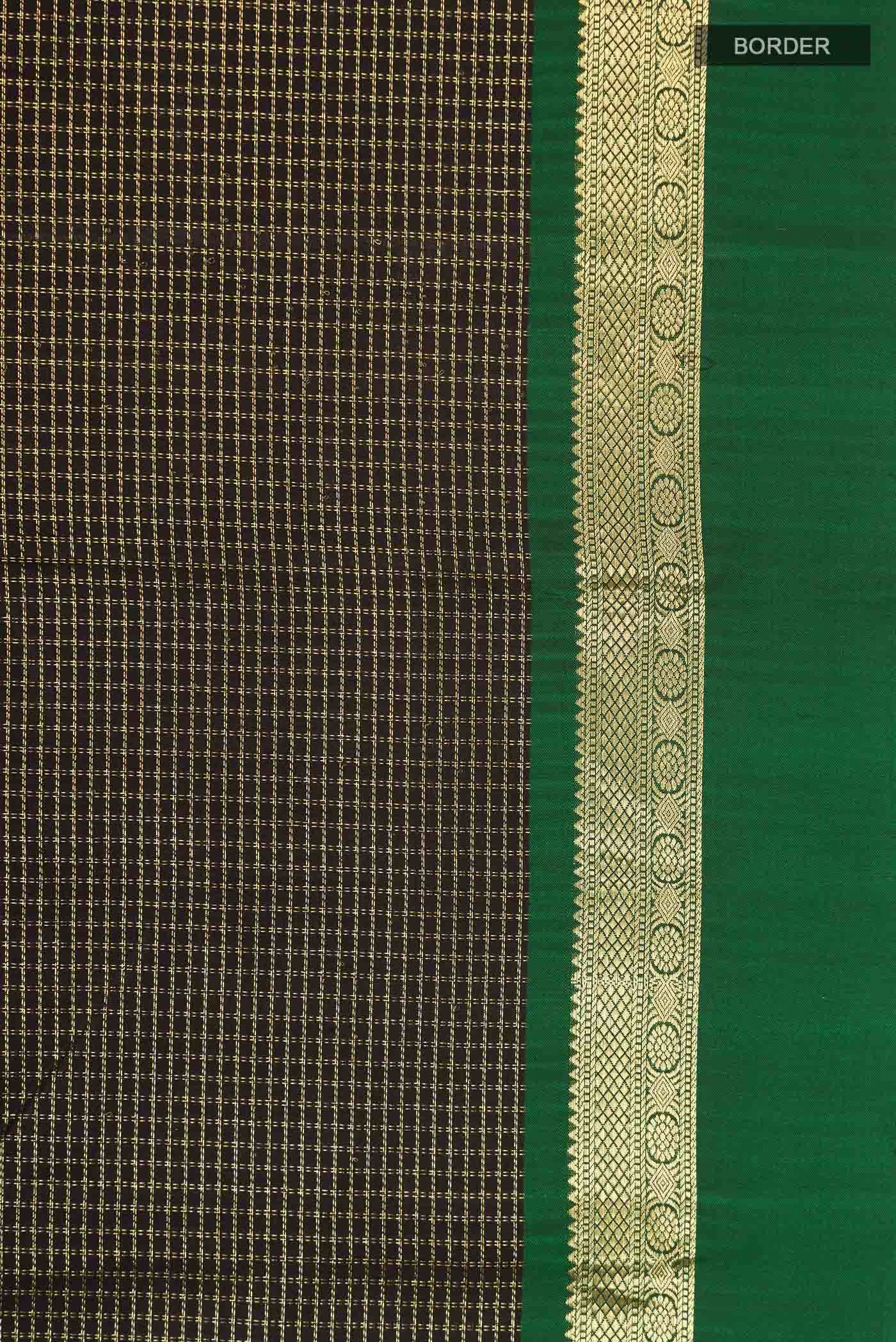 Black Kanchipuram Silk Saree