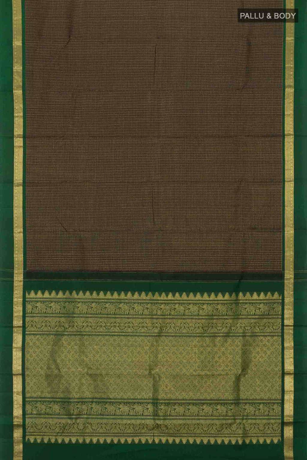 Black Kanchipuram Silk Saree