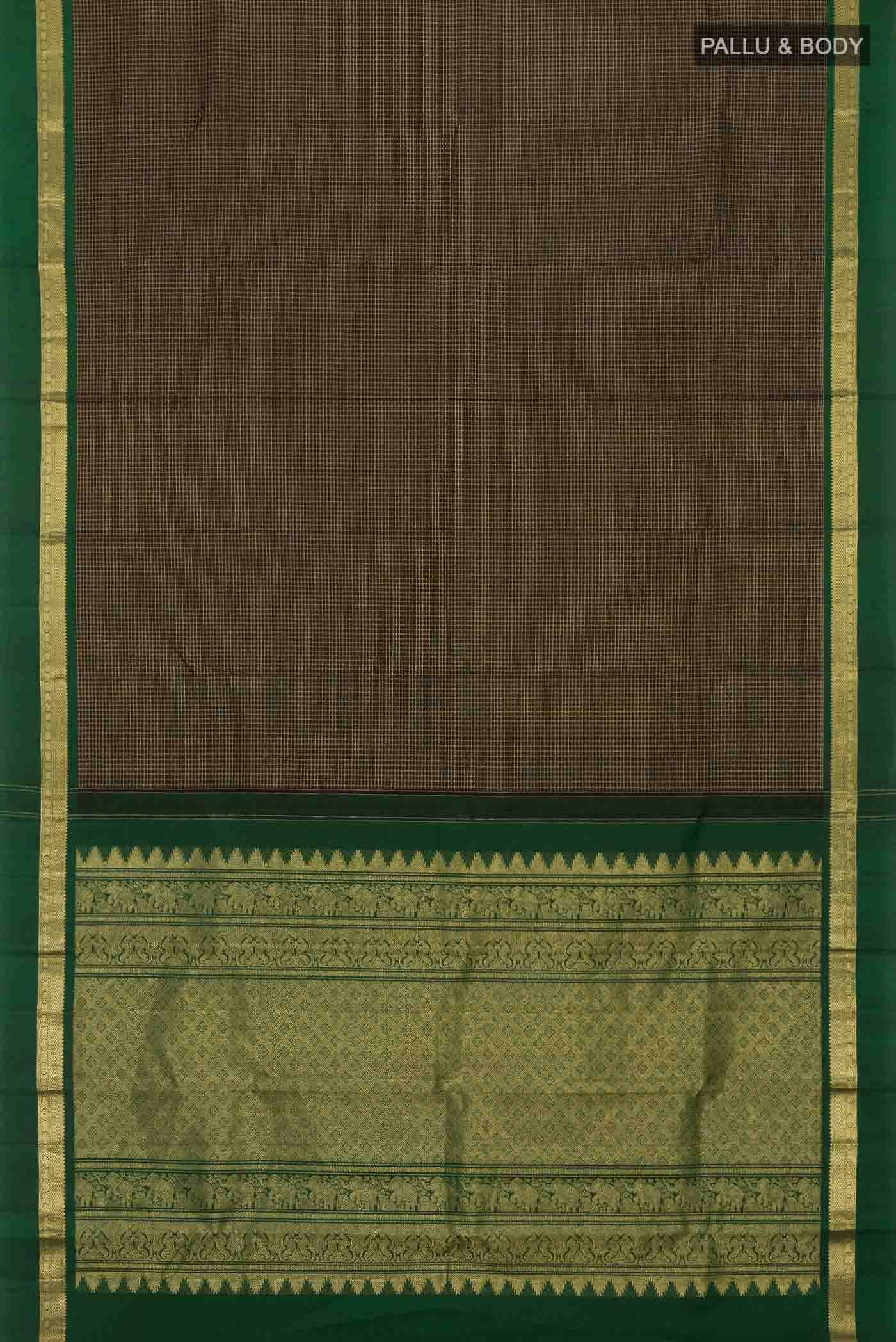 Black Kanchipuram Silk Saree