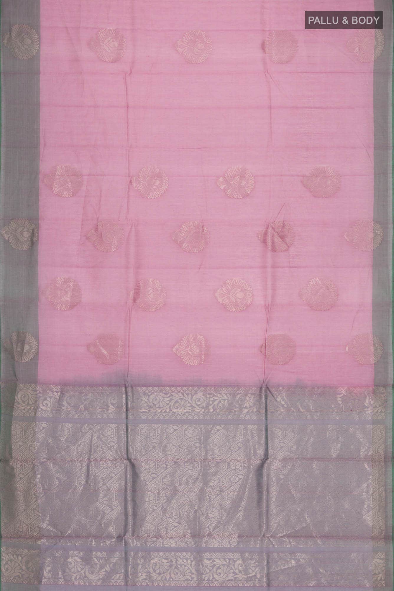 Pink Silk Cotton Saree