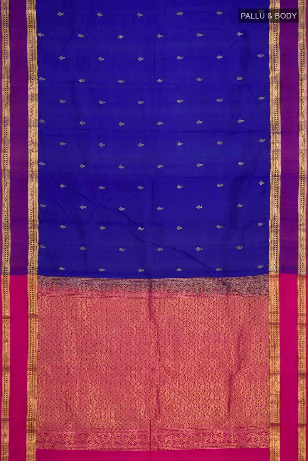 Blue Kanchipuram Silk Saree