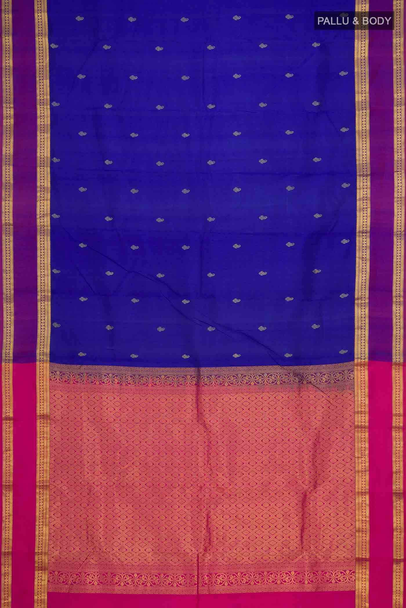 Blue Kanchipuram Silk Saree