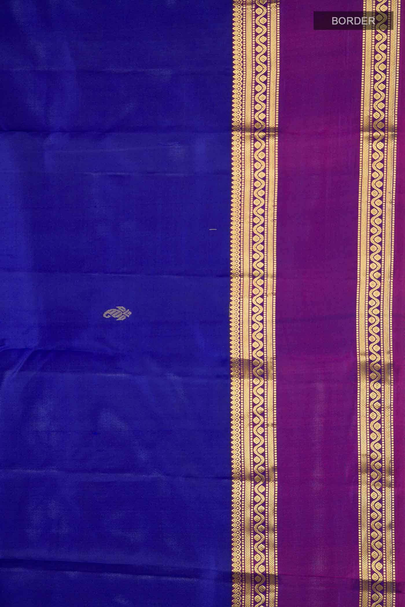 Blue Kanchipuram Silk Saree