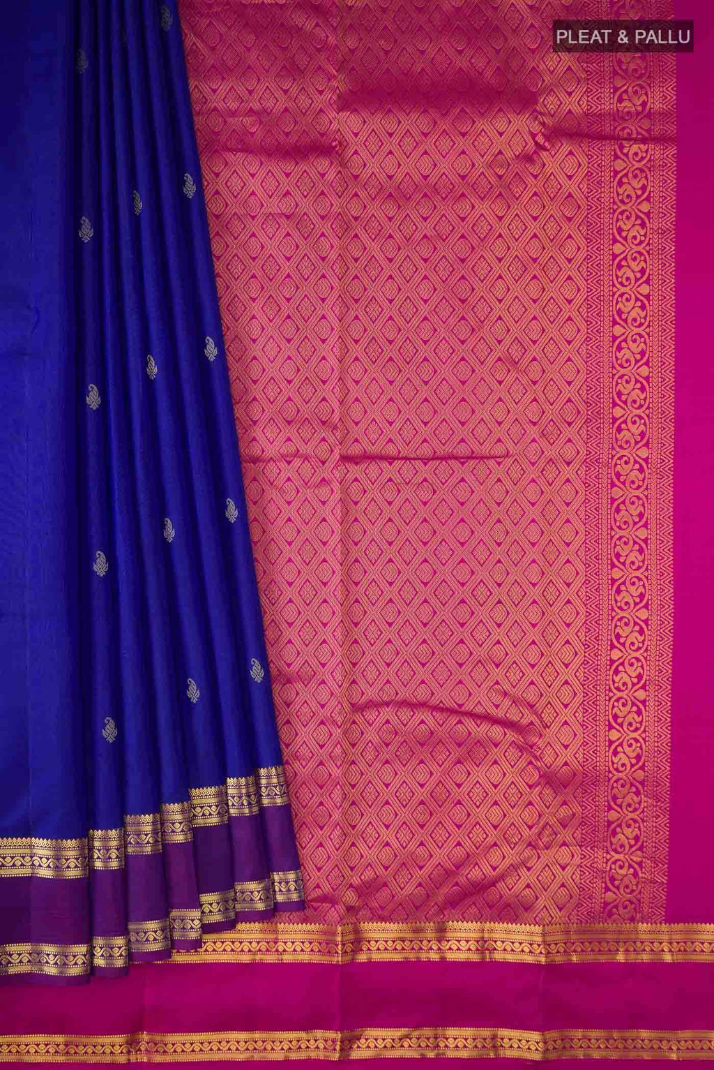 Blue Kanchipuram Silk Saree