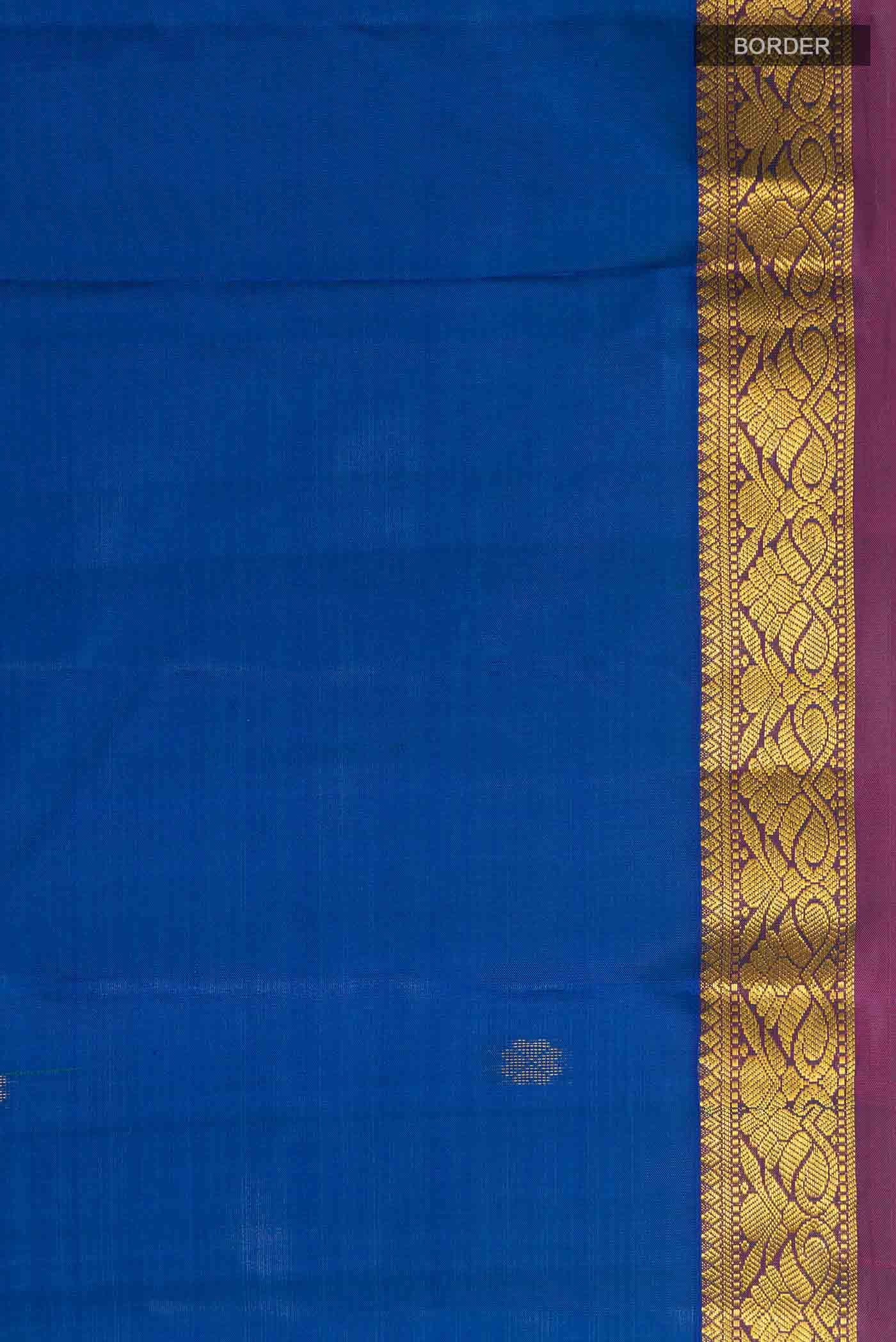Blue Kanchipuram Silk Saree