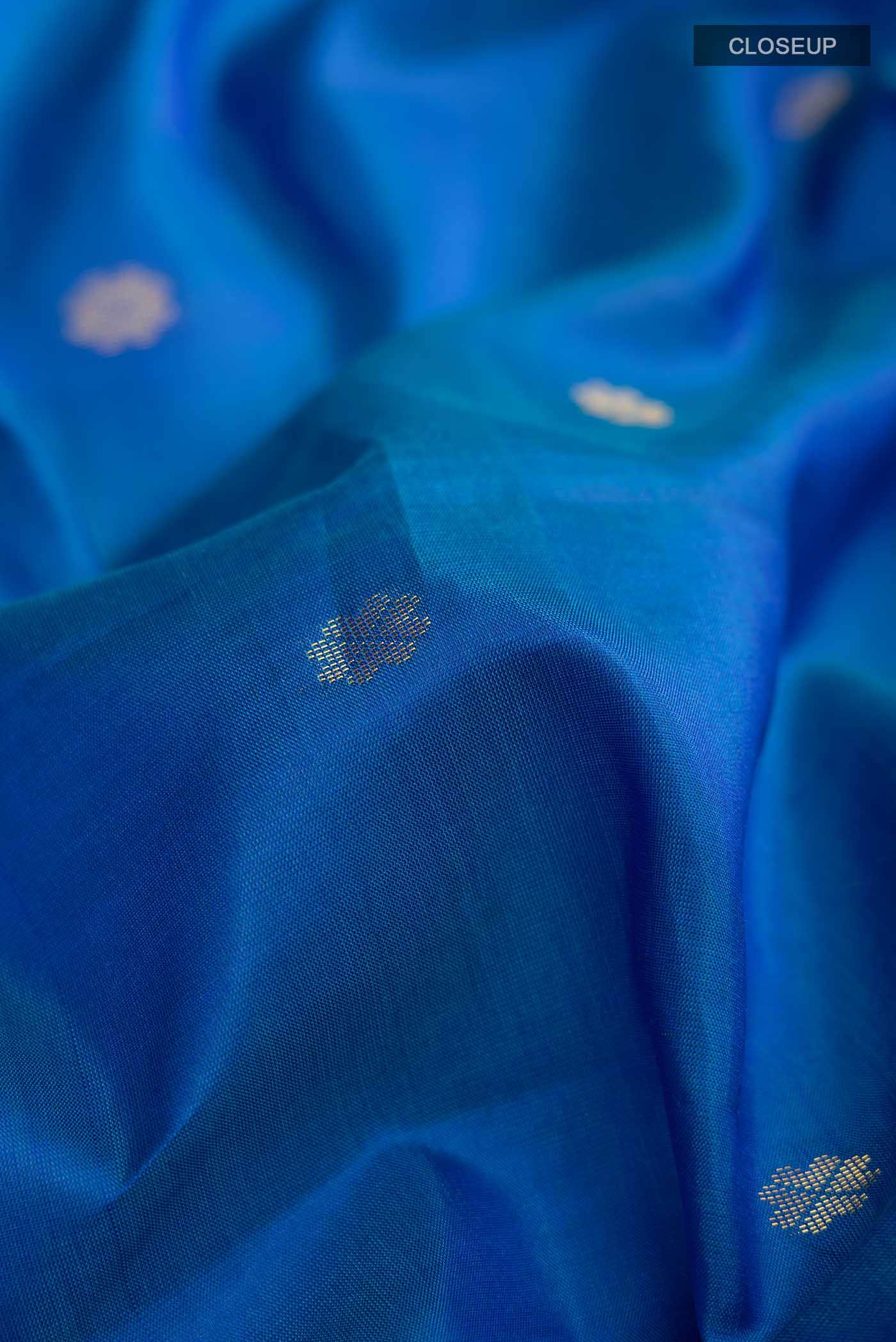 Blue Kanchipuram Silk Saree