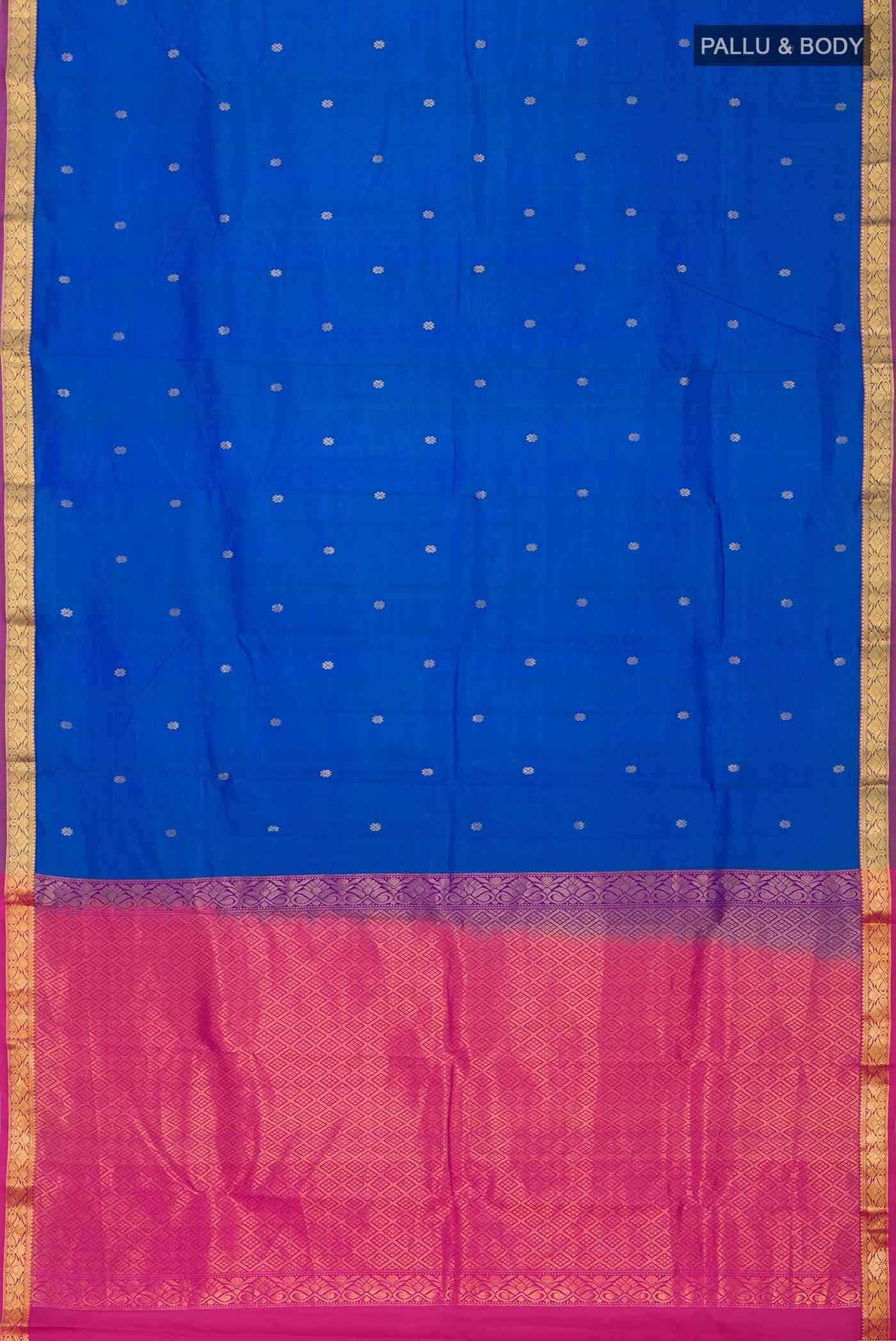 Blue Kanchipuram Silk Saree