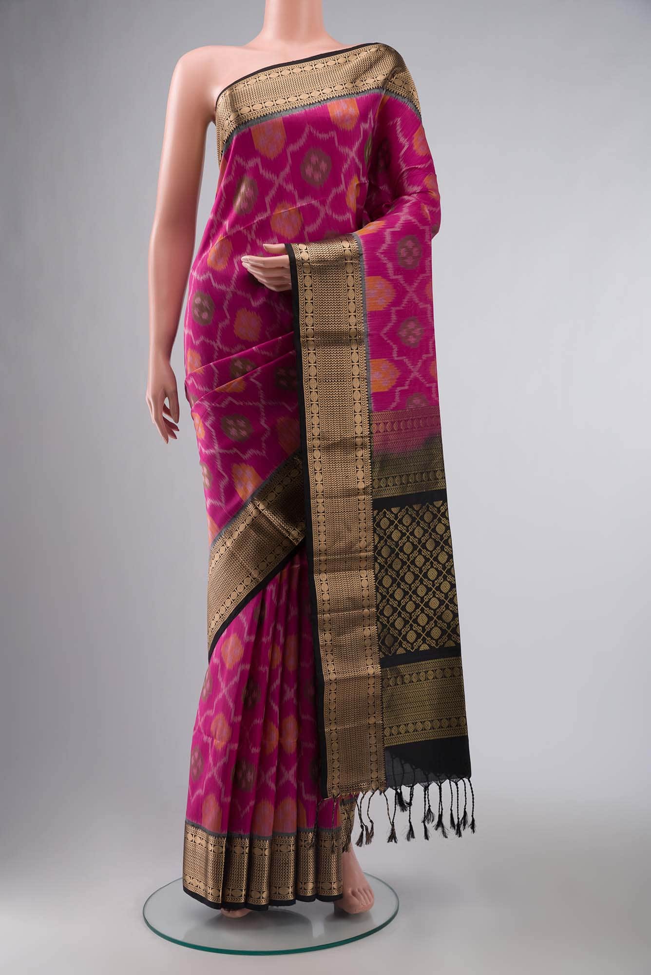 Light Magenta Soft Silk Saree