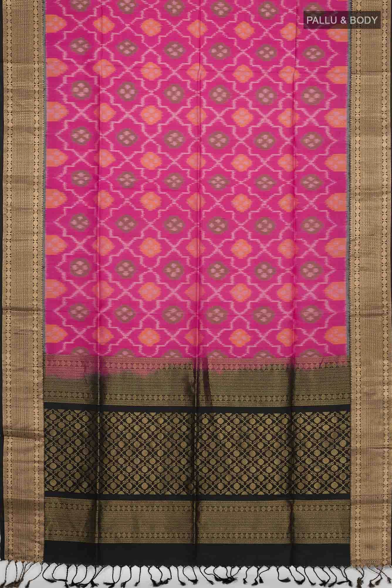 Light Magenta Soft Silk Saree