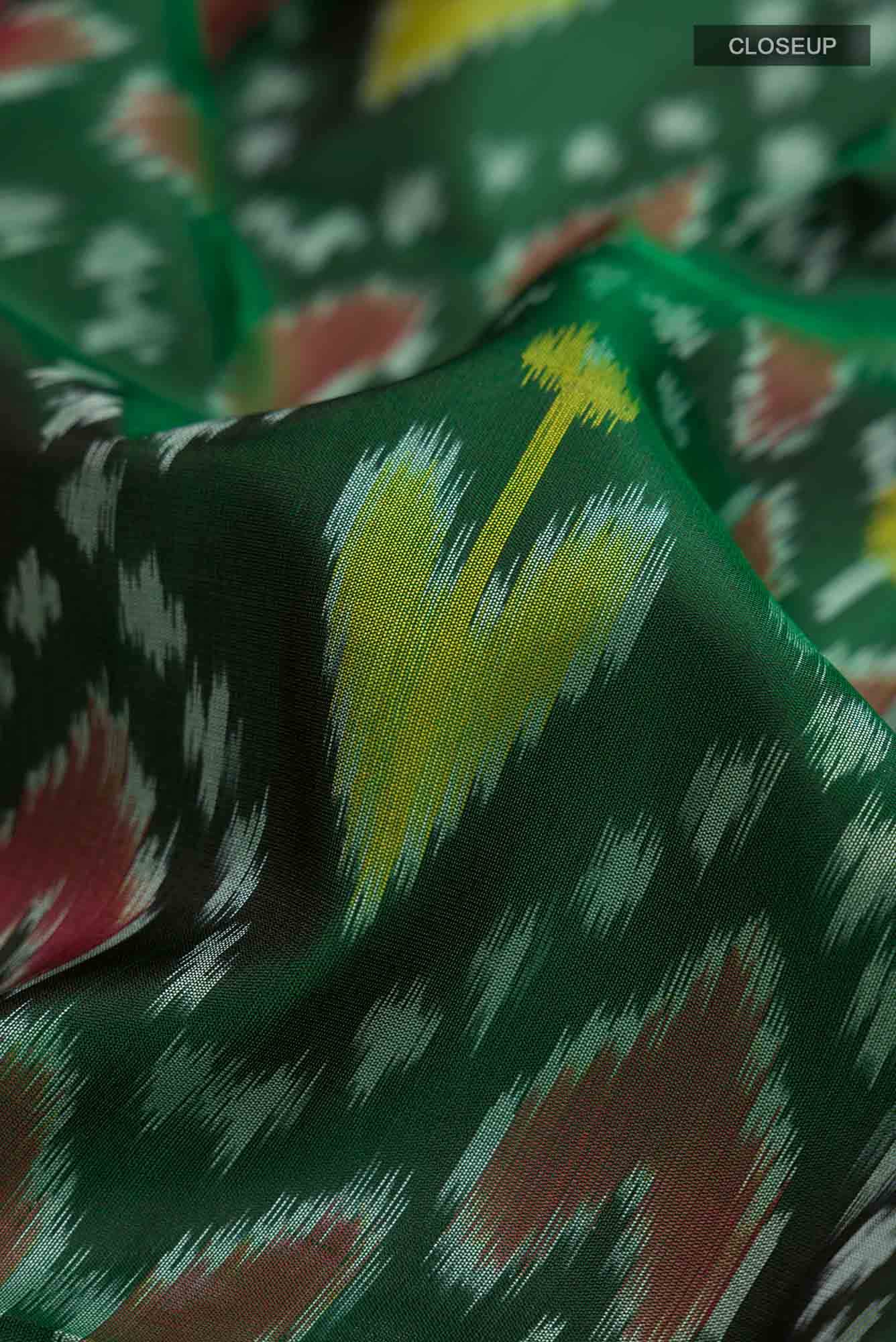 Bottle Green Soft Silk Saree