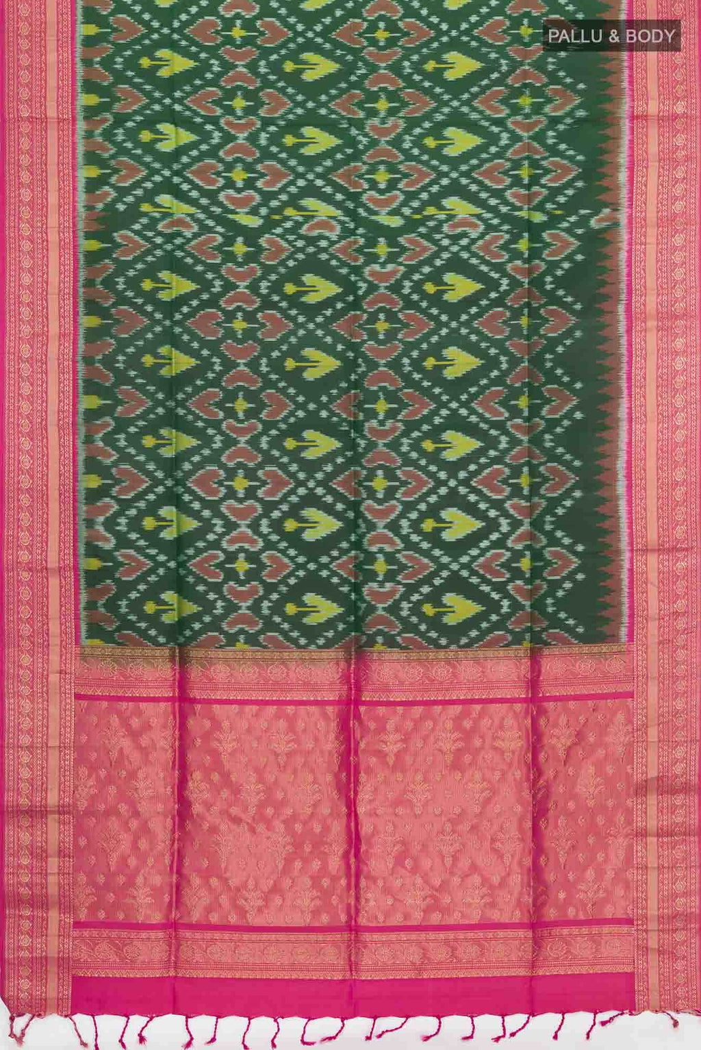 Bottle Green Soft Silk Saree