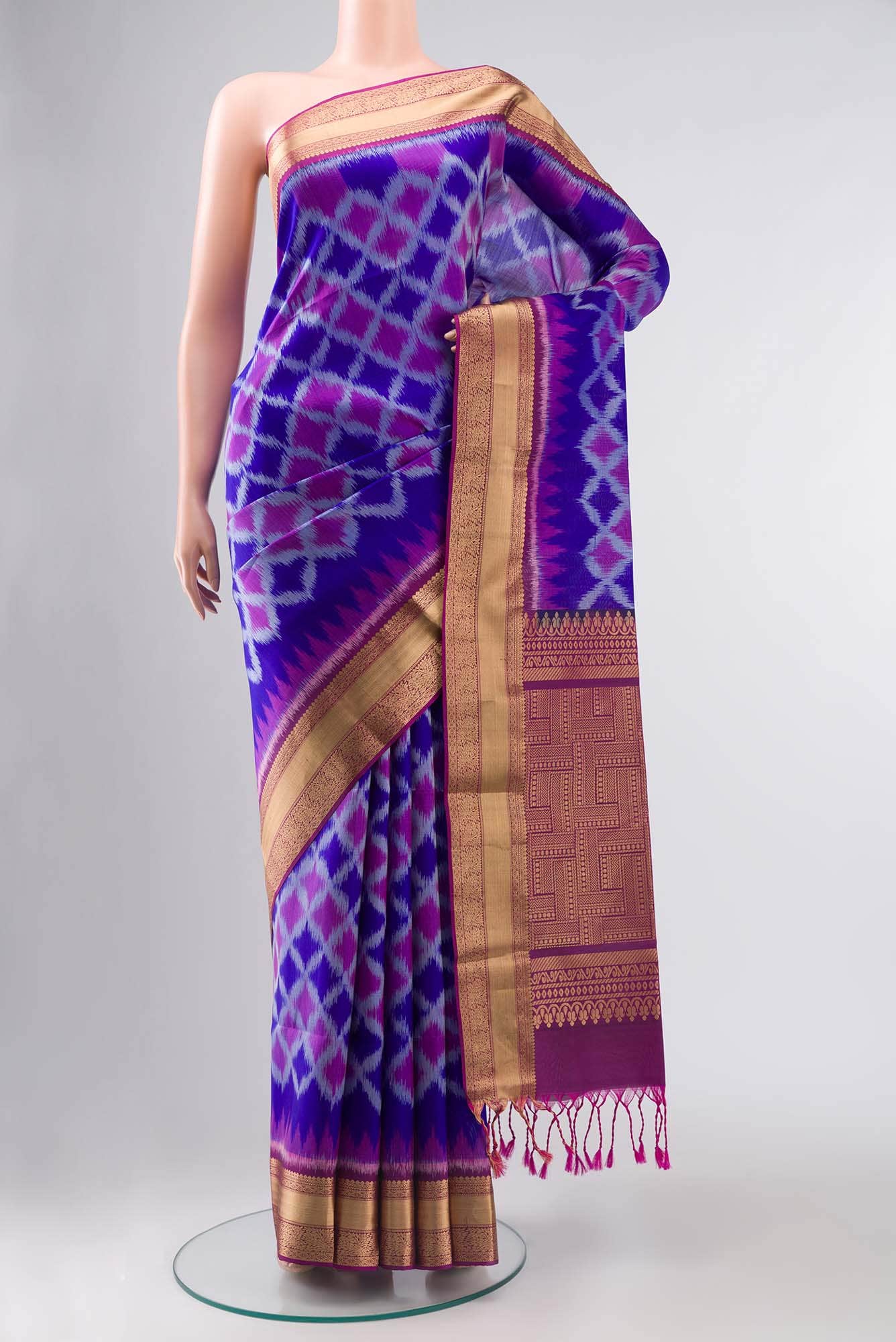 Blue Soft Silk Saree